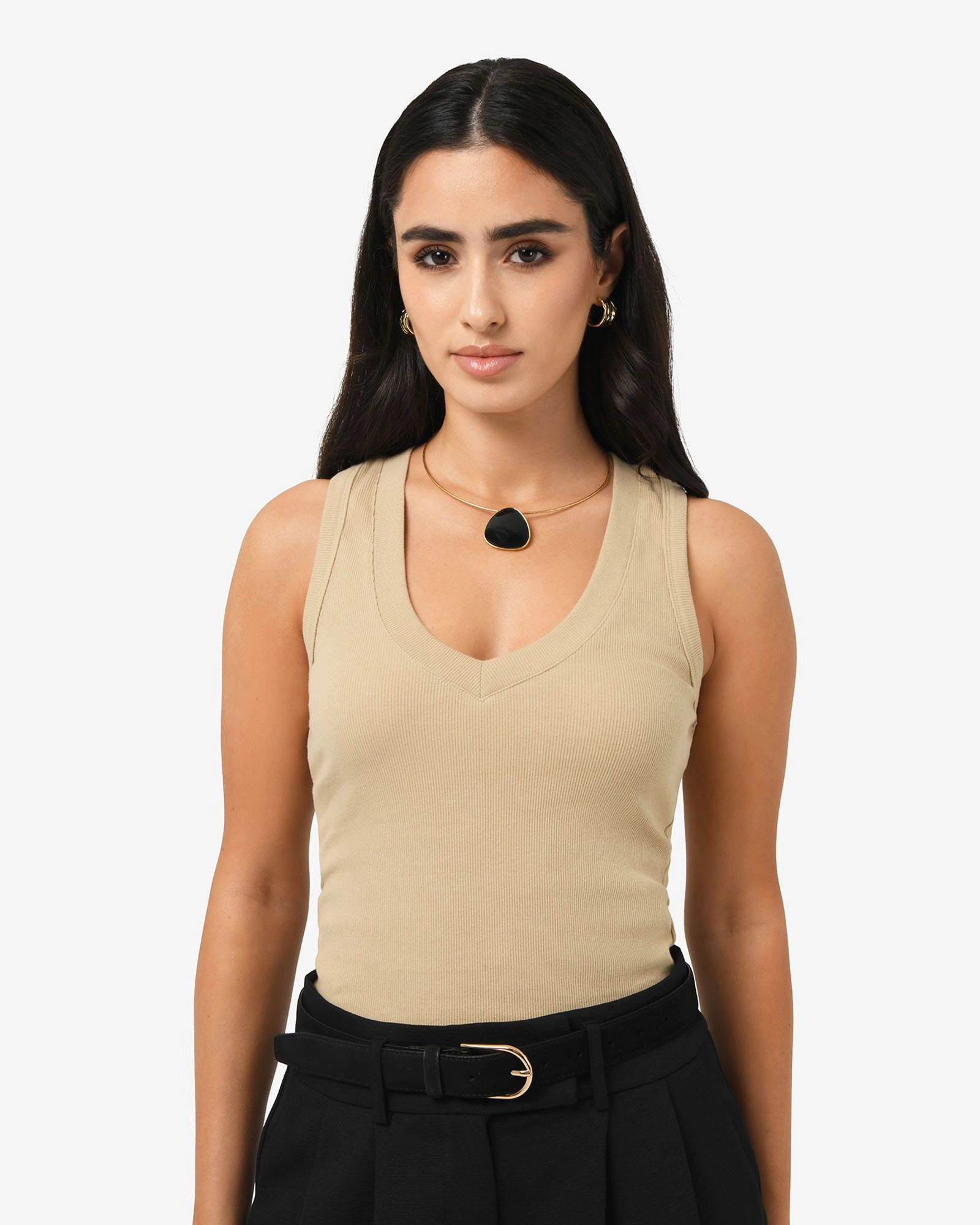 Forcast Clothing - Devon V-Neck Singlet