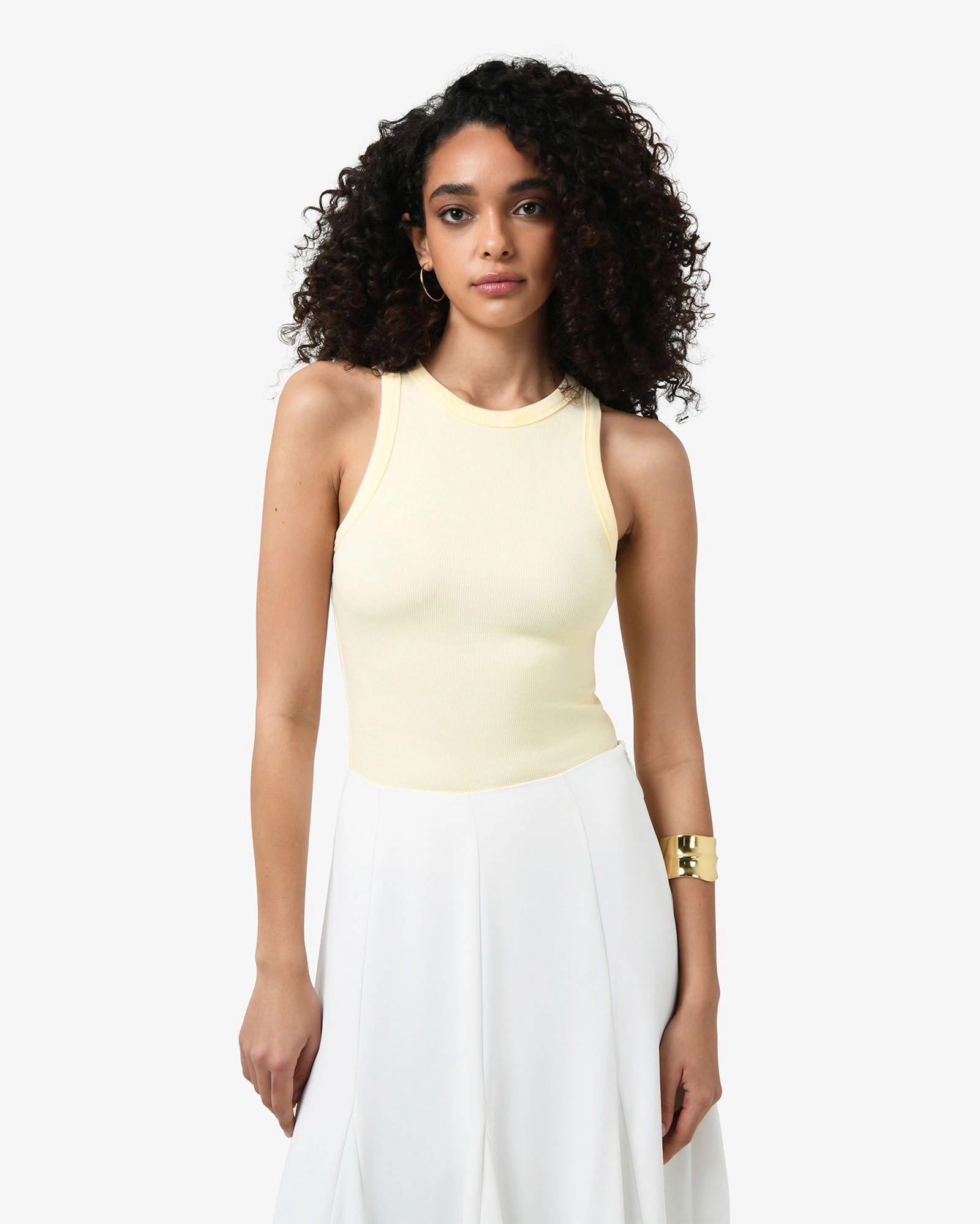 Forcast Clothing - Devon Cotton Blend Singlet