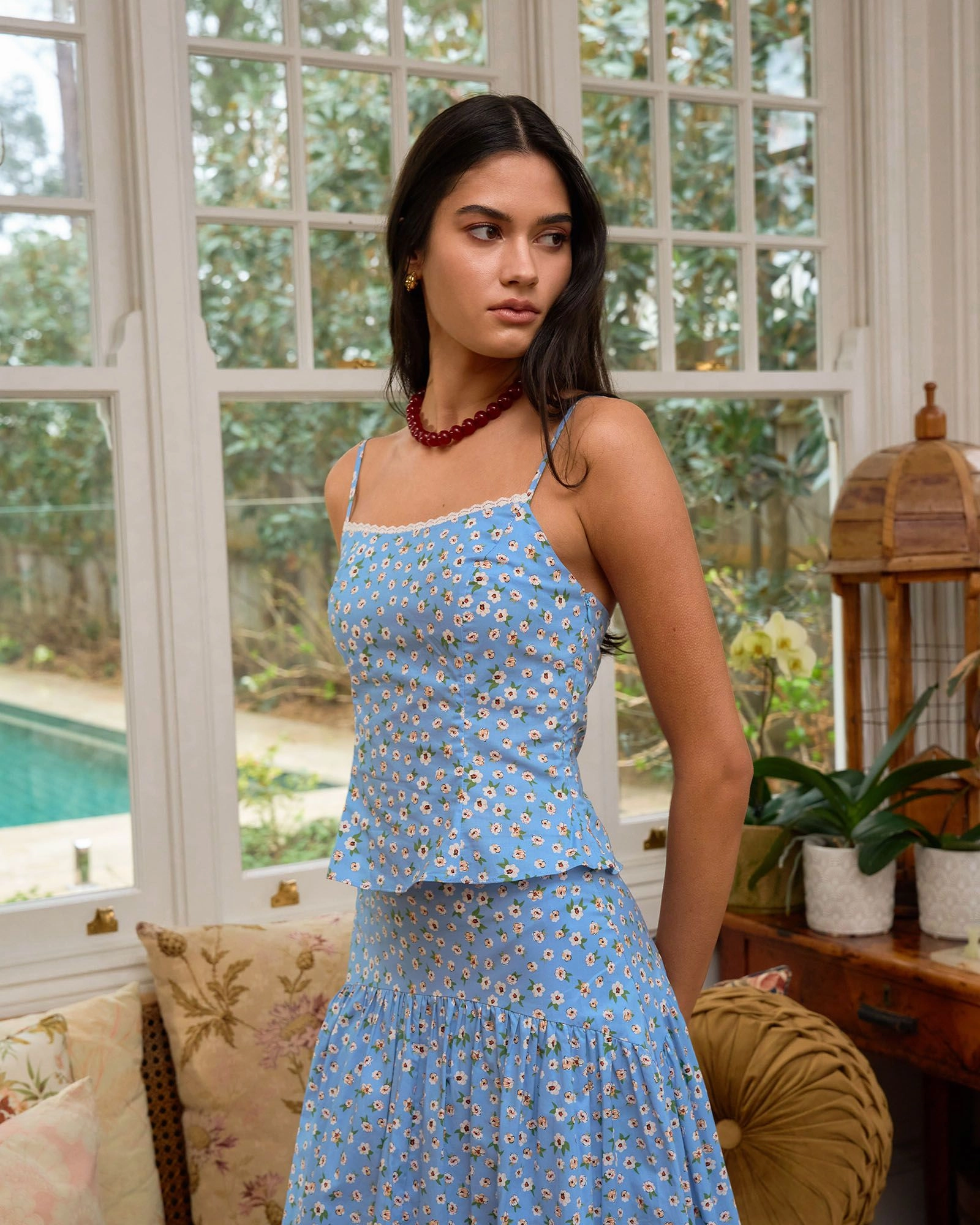 Forcast Clothing - Alisa Cami Floral Top