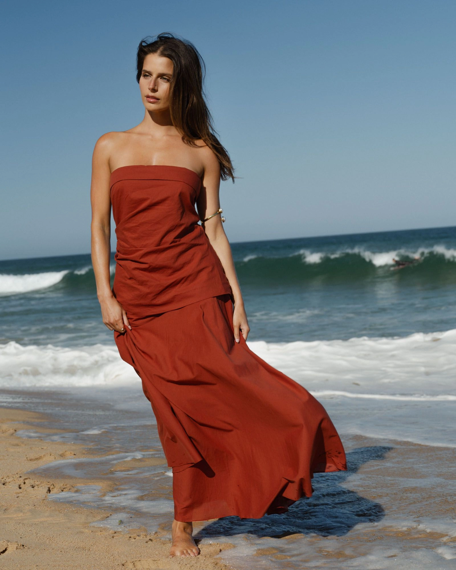 Forcast Clothing - Deb Cotton Strapless Tunic