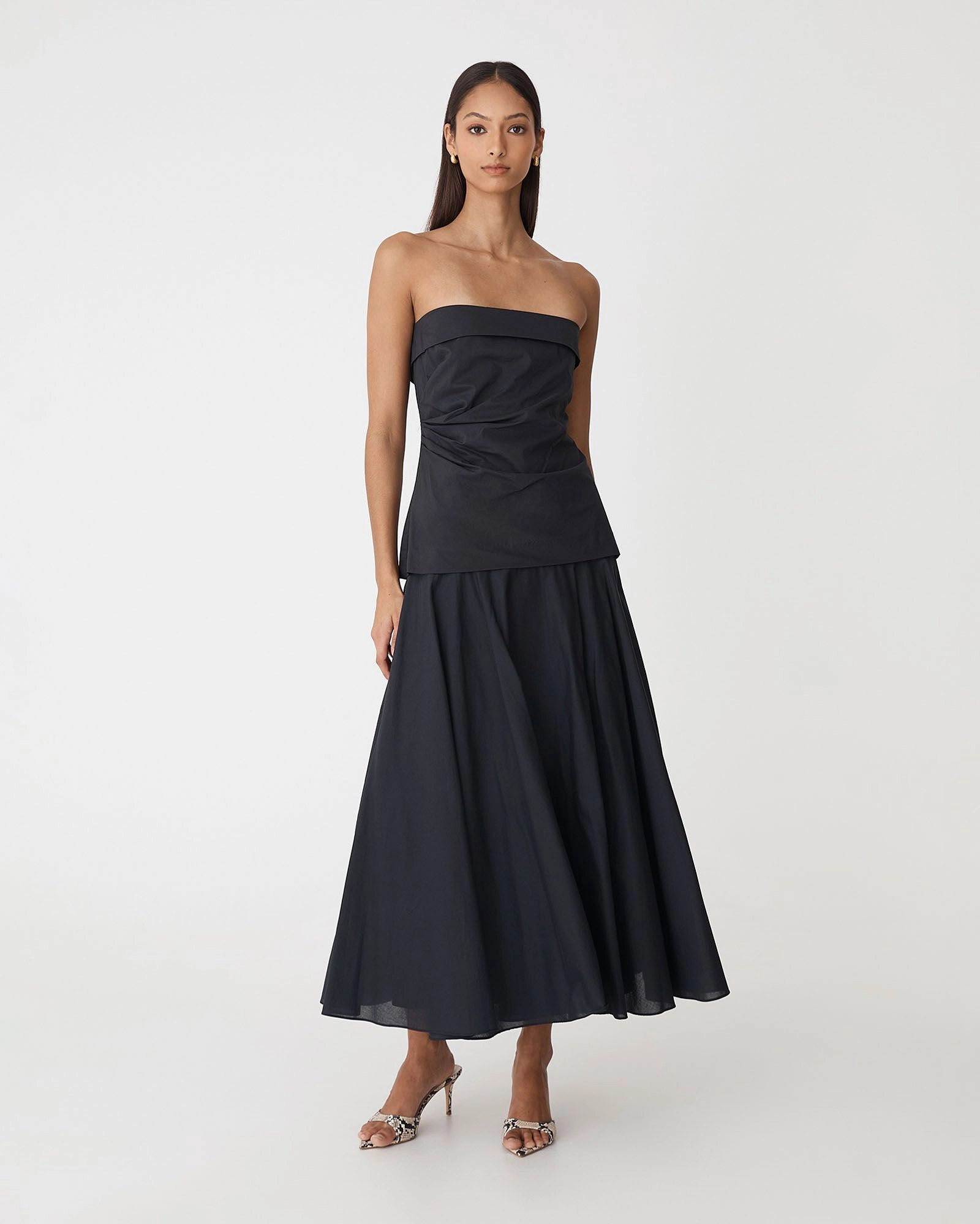 Forcast Clothing - Deb Cotton Strapless Tunic