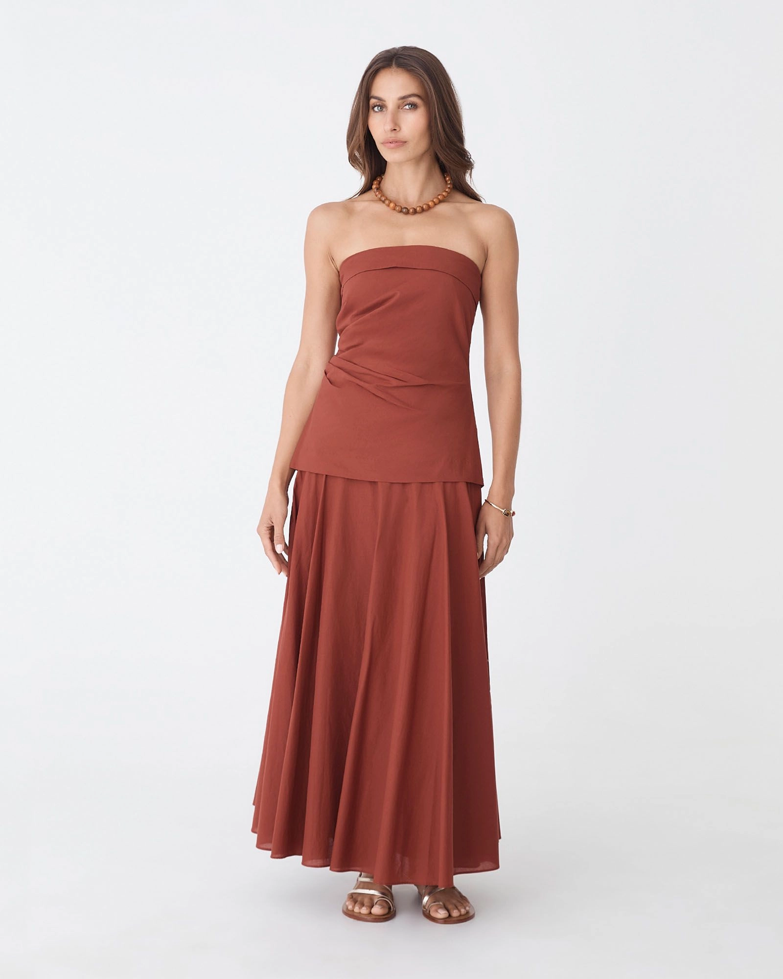 Forcast Clothing - Deb Cotton Strapless Tunic