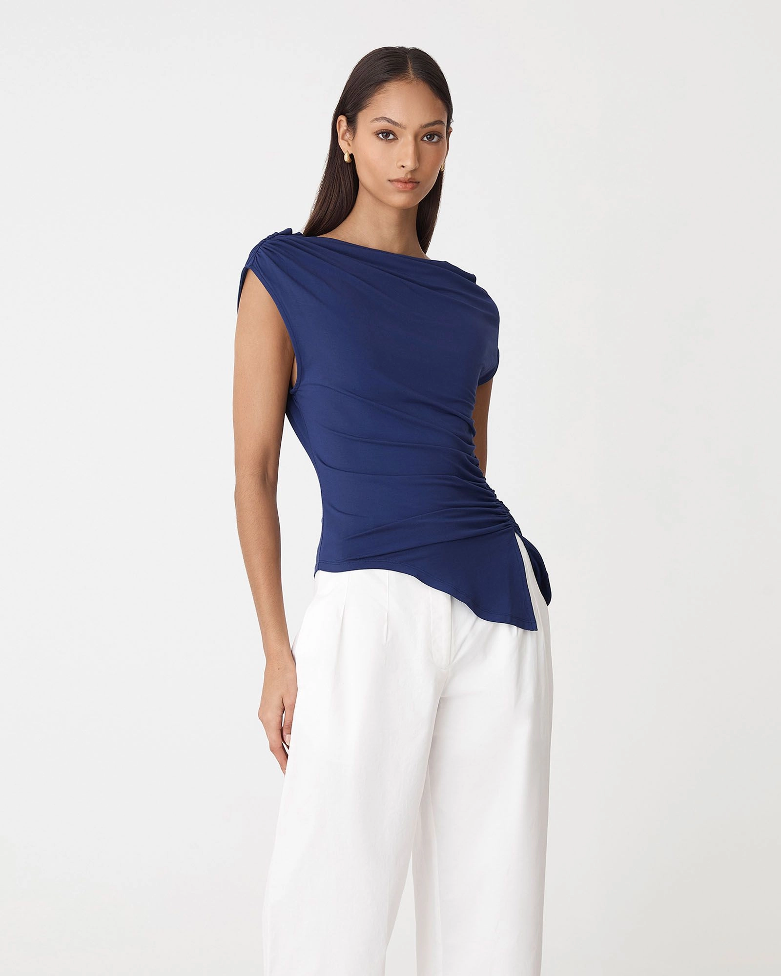 Forcast Clothing - Keeley Bamboo Split Hem Top