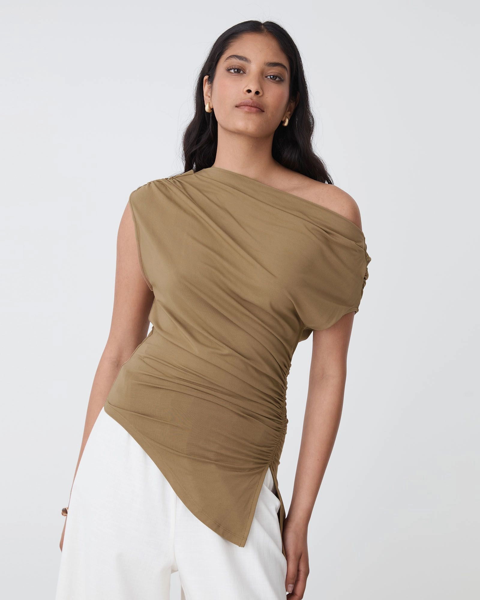 Forcast Clothing - Keeley Bamboo Split Hem Top 
