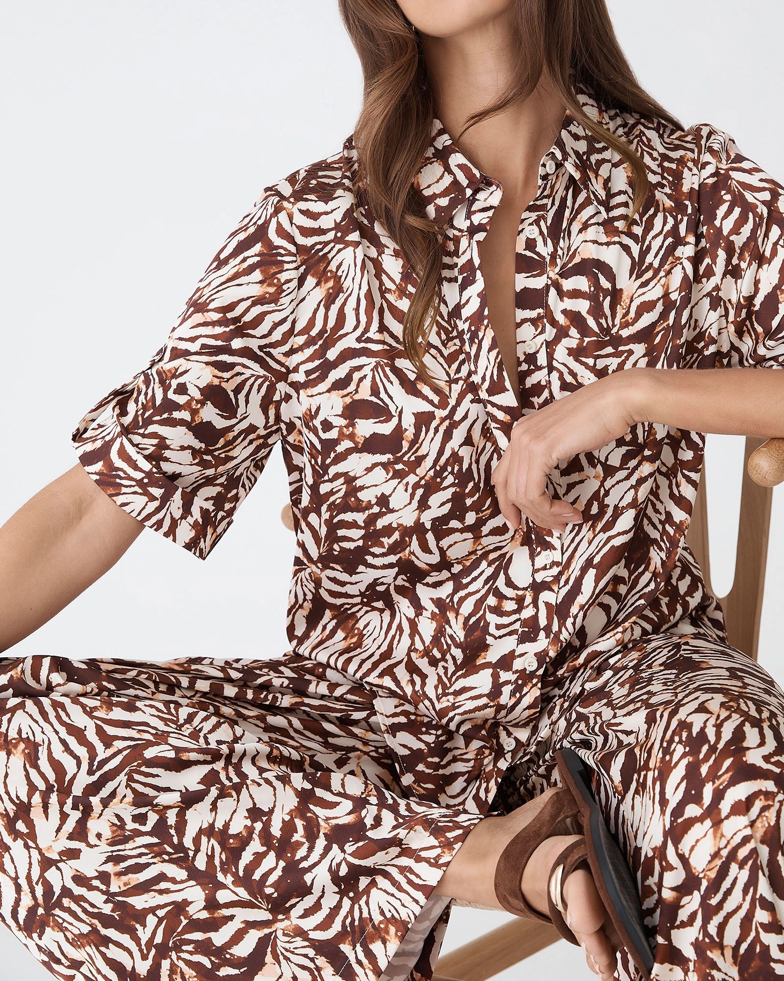 Forcast Clothing - Zuhara Roll Cuff Shirt