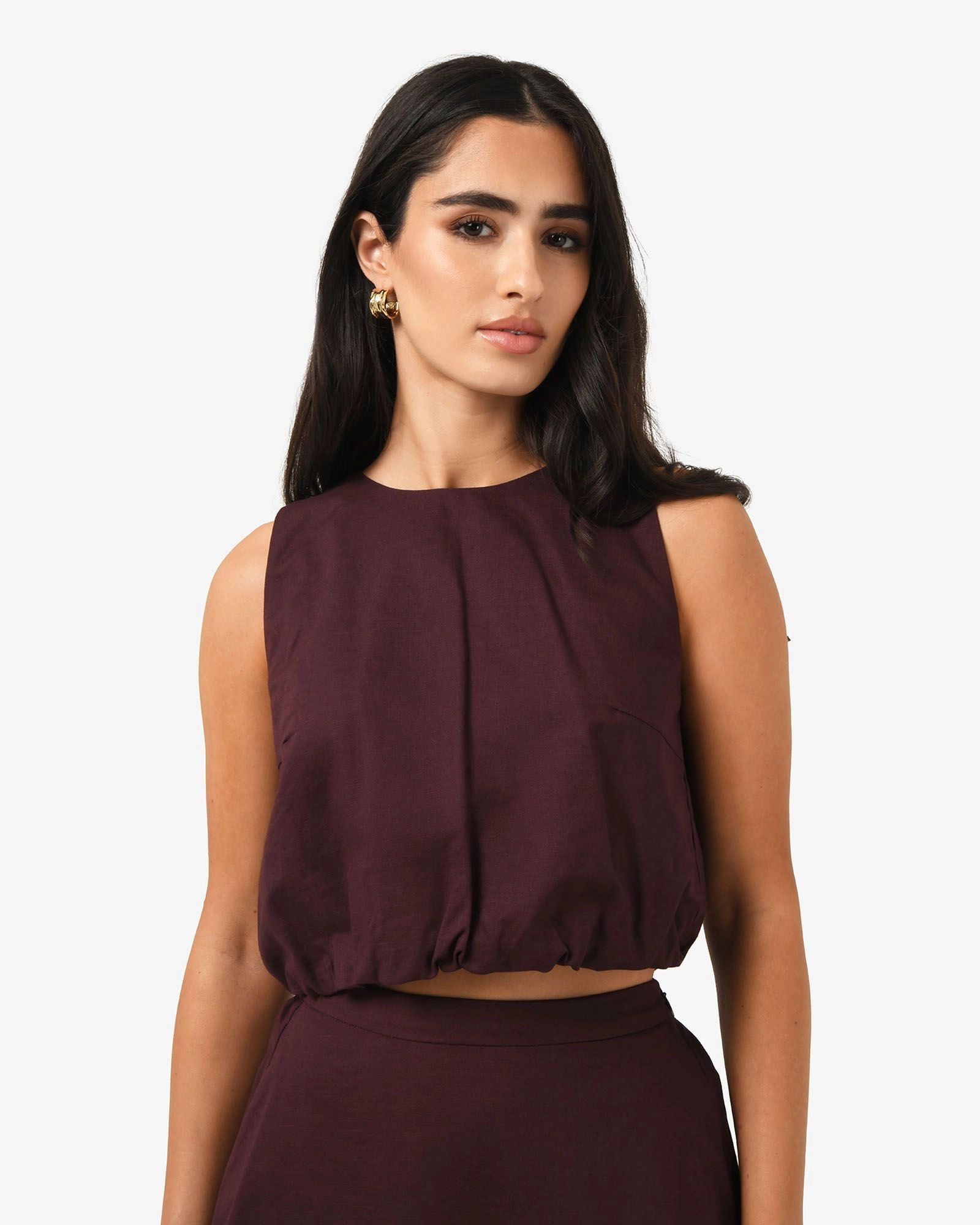 Forcast Clothing - Kenya 2 Ruched Linen Top