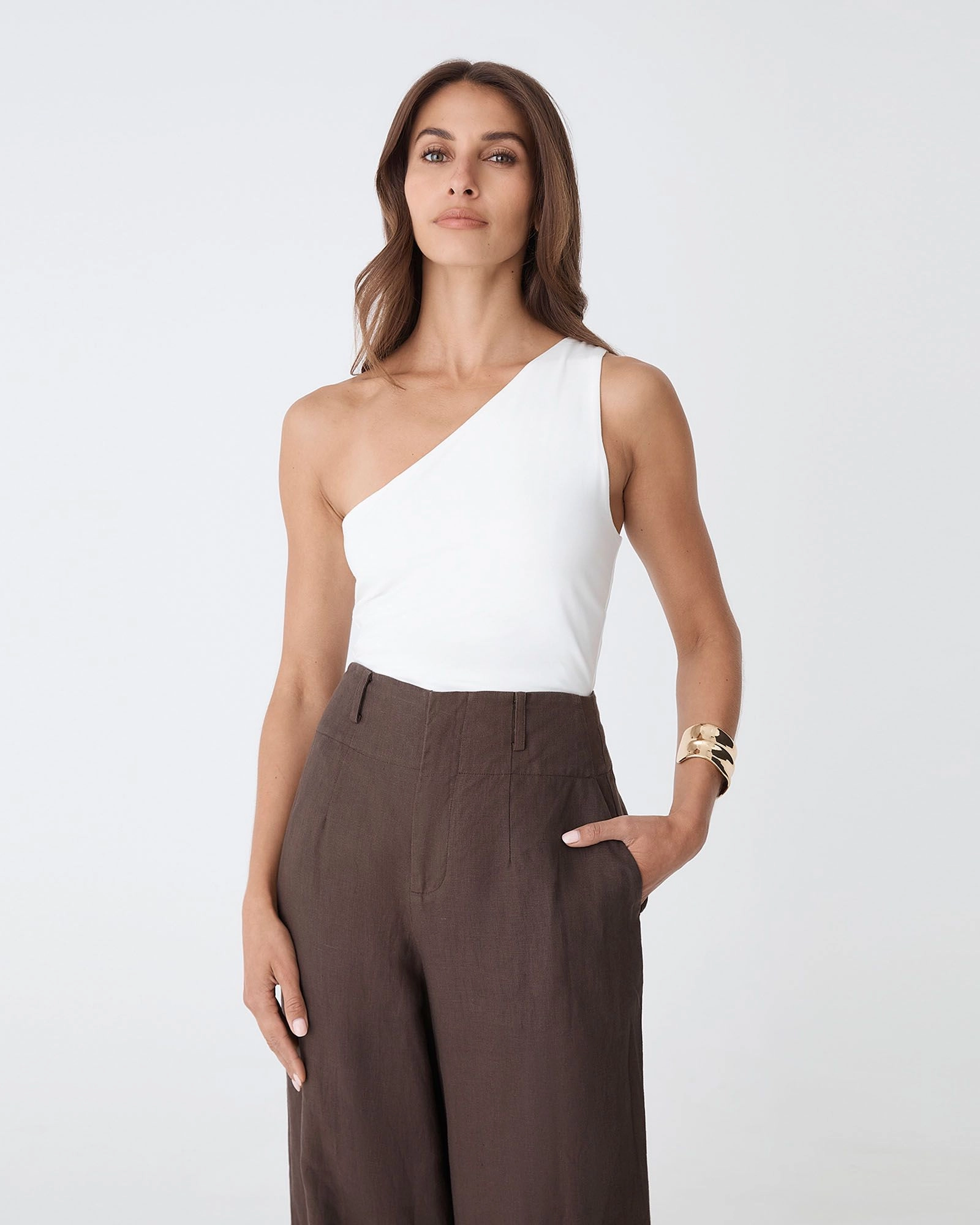 Forcast Clothing - Holly Bamboo One Shoulder Top