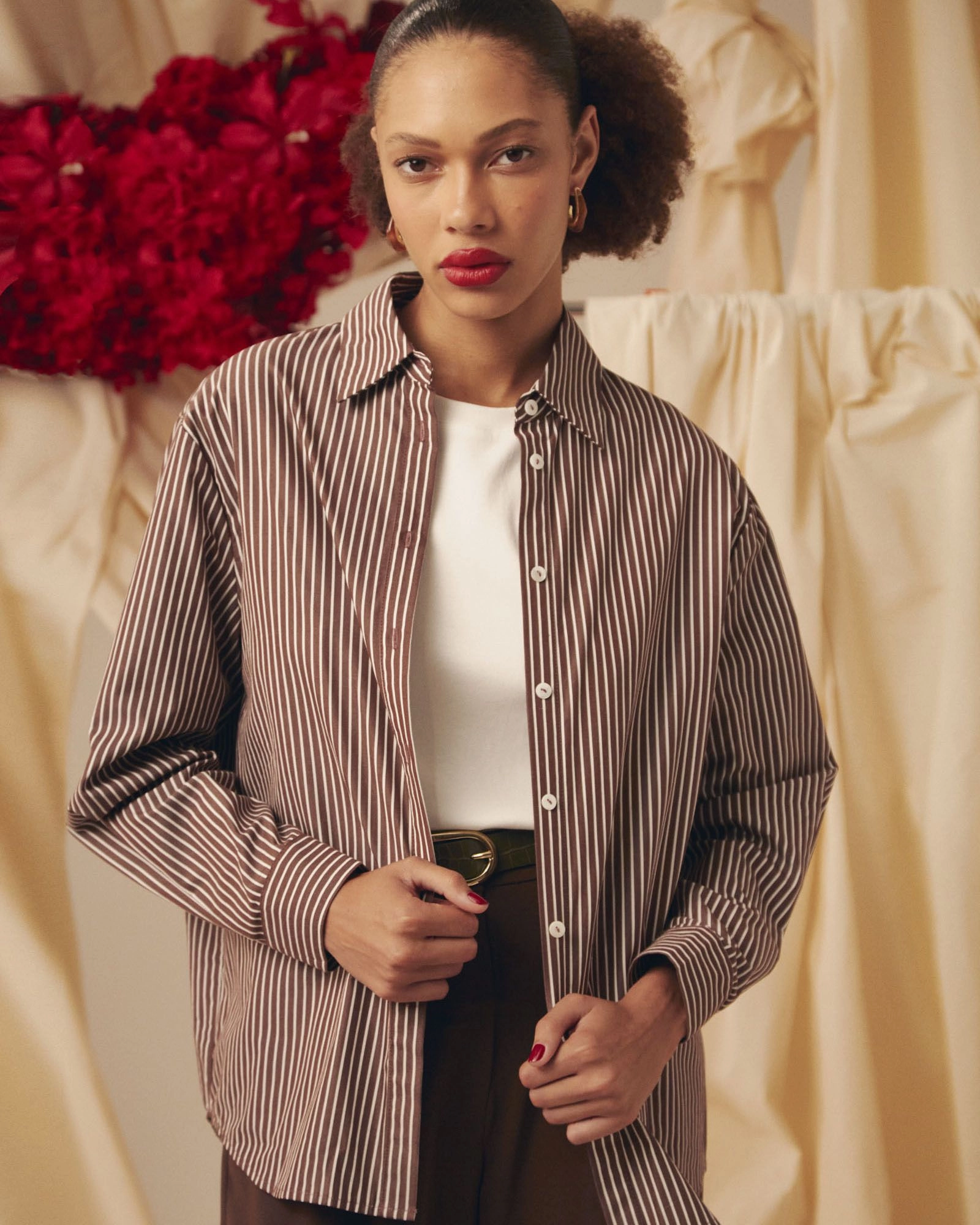 Forcast Clothing - Samara Cotton Striped Shirt