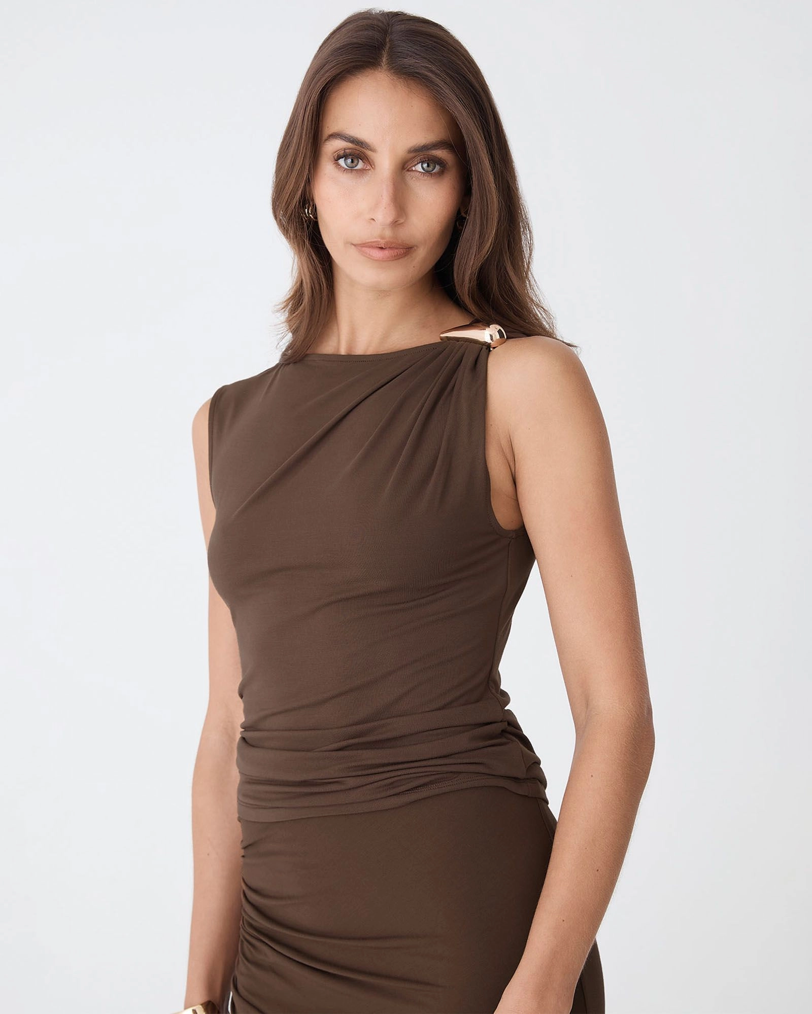 Forcast Clothing - Kirsty Bamboo Ruched Top 