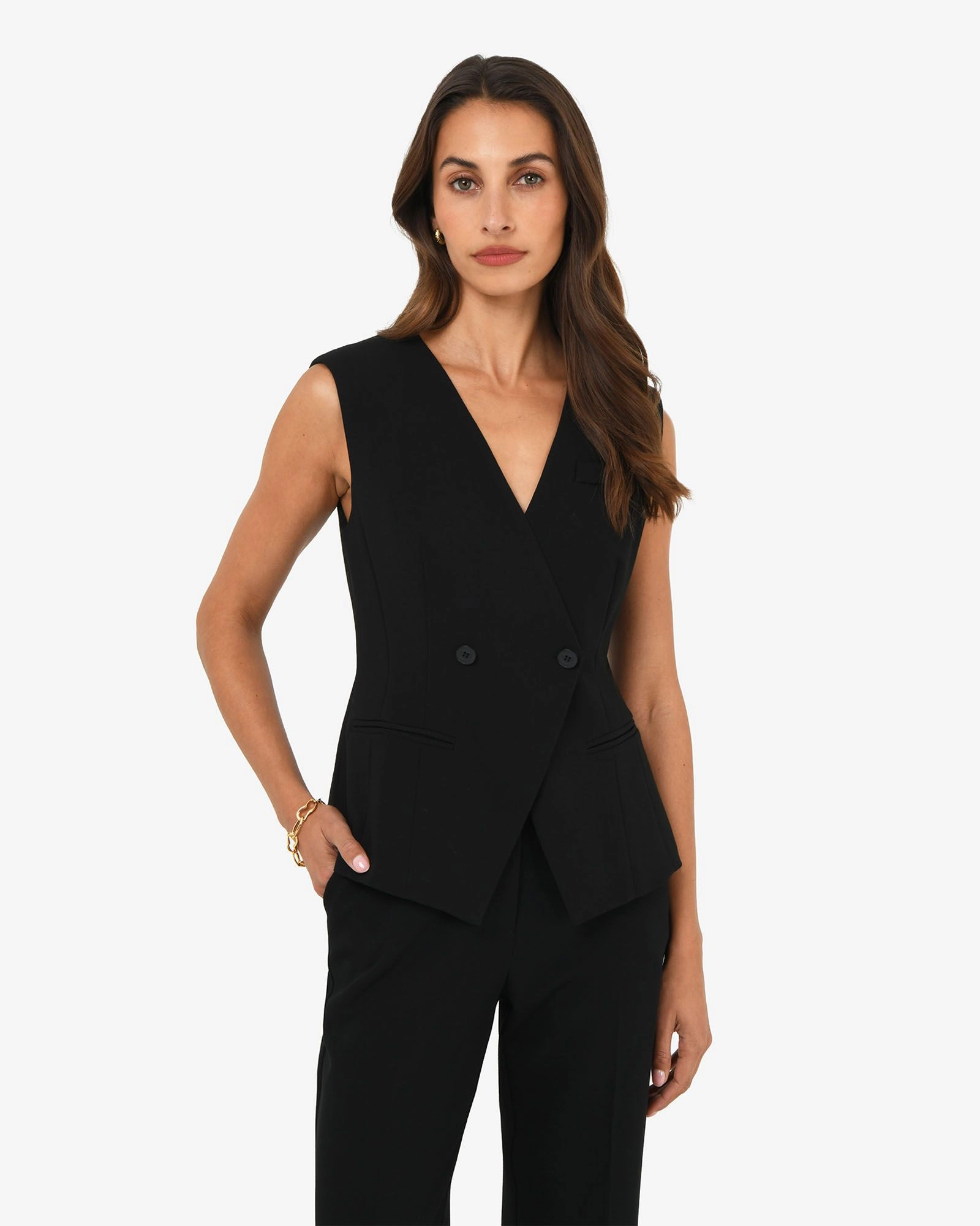 Forcast Clothing - Nikki Collarless Vest