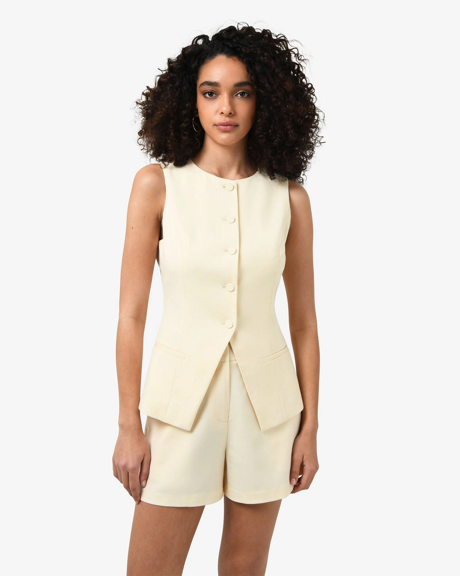 Forcast Clothing - Rylan Longline Button Vest