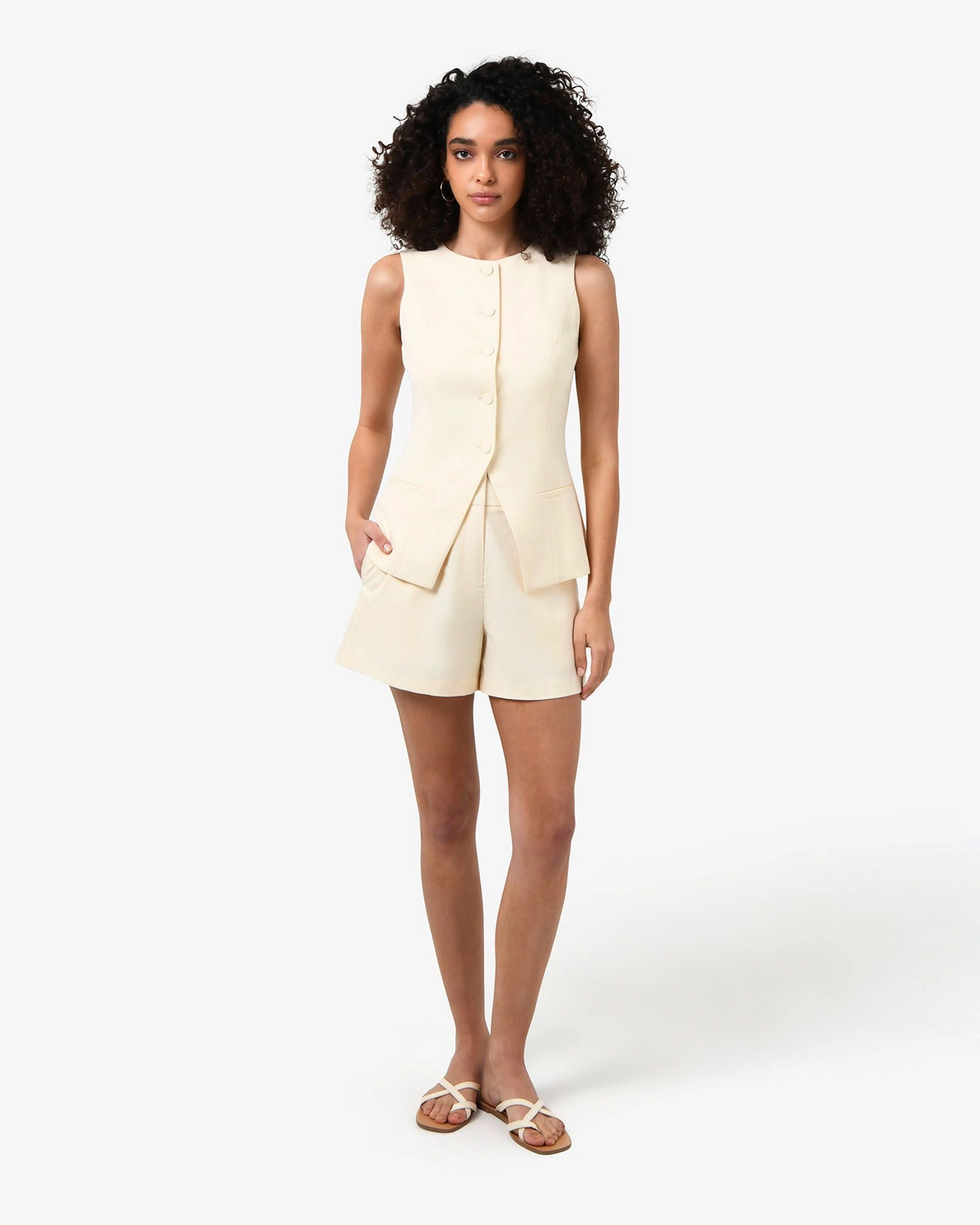 Forcast Clothing - Rylan Longline Button Vest