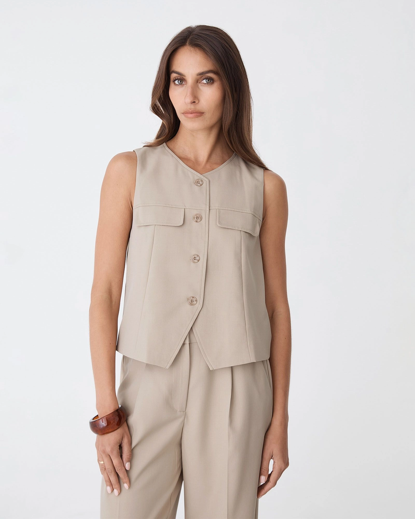 Forcast Clothing - Abel Relaxed Pocket Vest