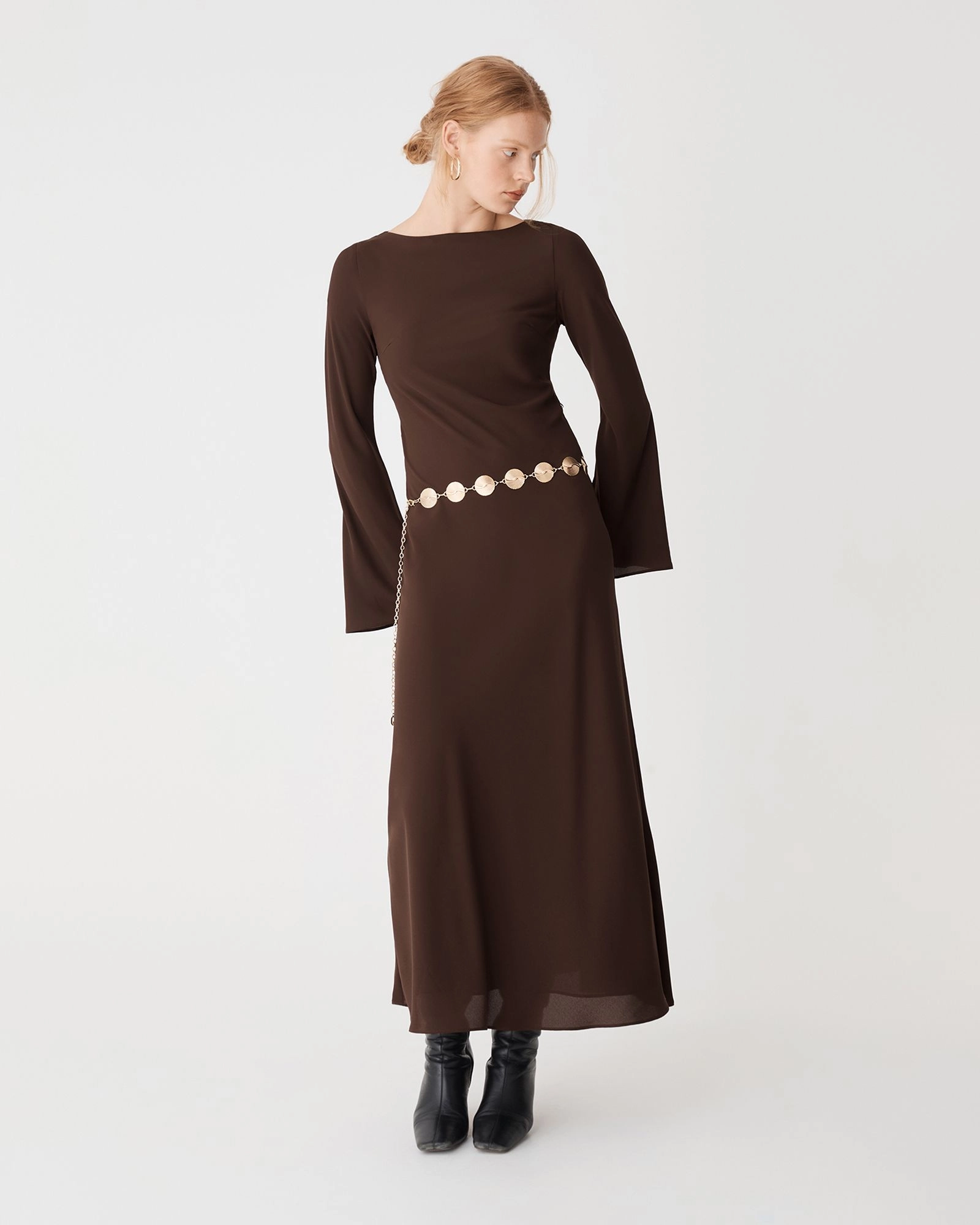 Forcast Clothing - Quinn Bias Tie Waist Dress