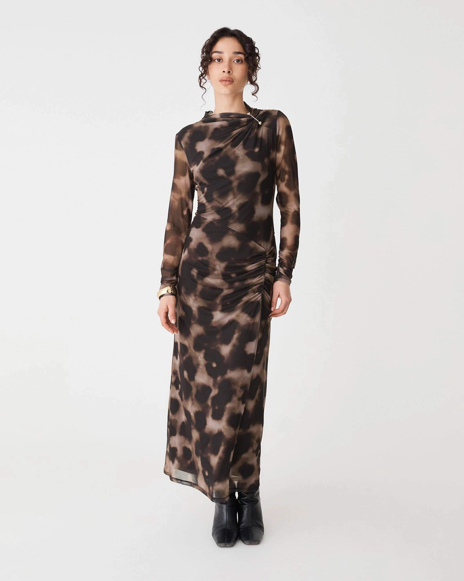 Forcast Clothing - Savanna Printed Mesh Dress