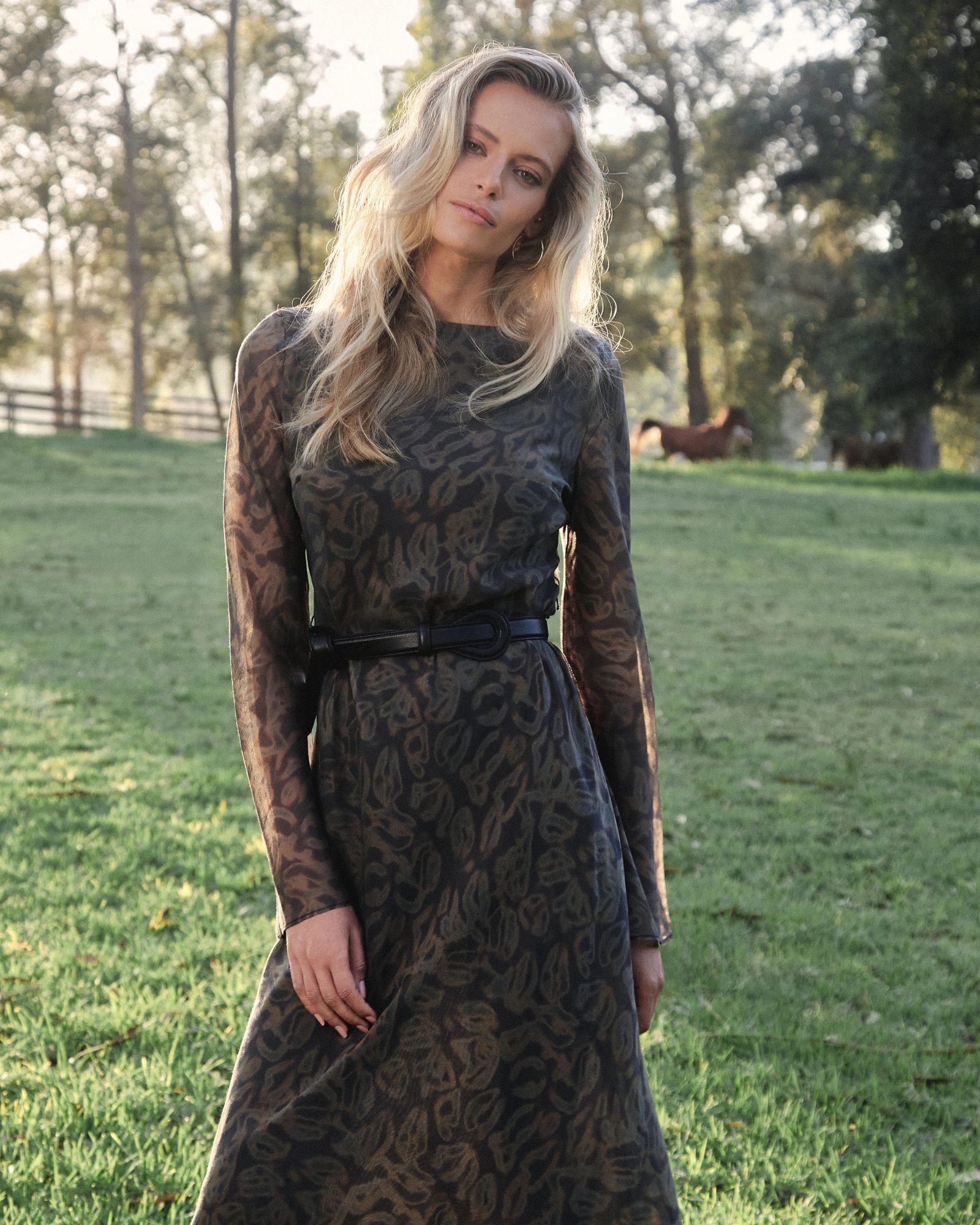 Forcast Clothing - Imogen Bias Tie Waist Dress