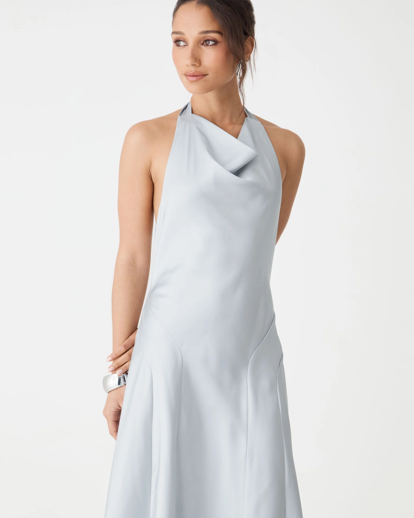 Forcast Clothing - Santana Halter Satin Dress