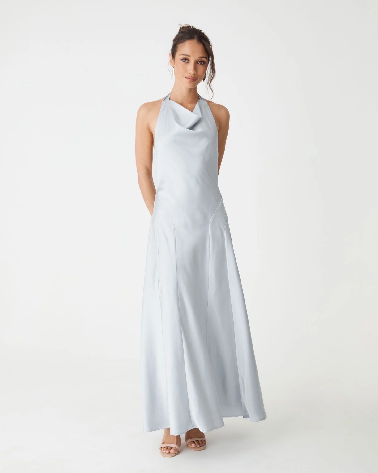 Forcast Clothing - Santana Halter Satin Dress