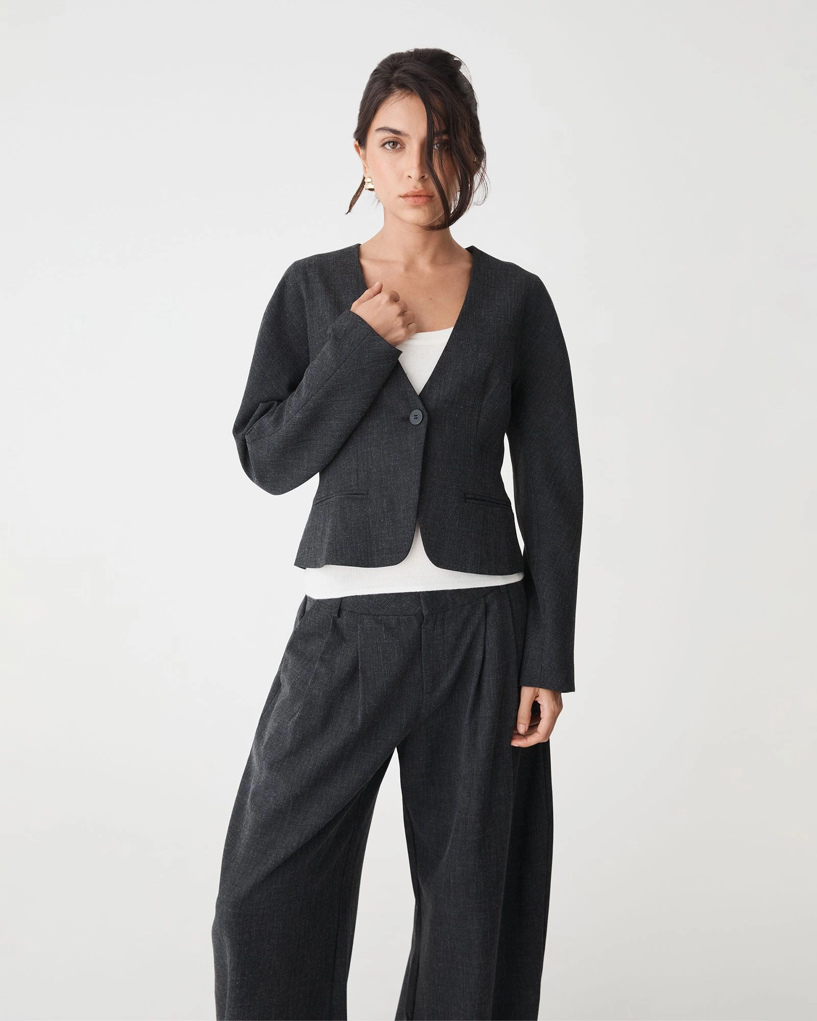 Forcast Clothing - Pippa Rounded Shoulder Blazer