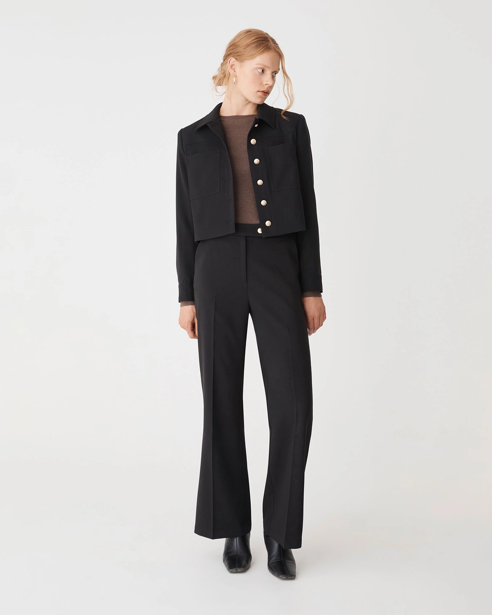 Forcast Clothing - Sadie Patch Pocket Crop Jacket