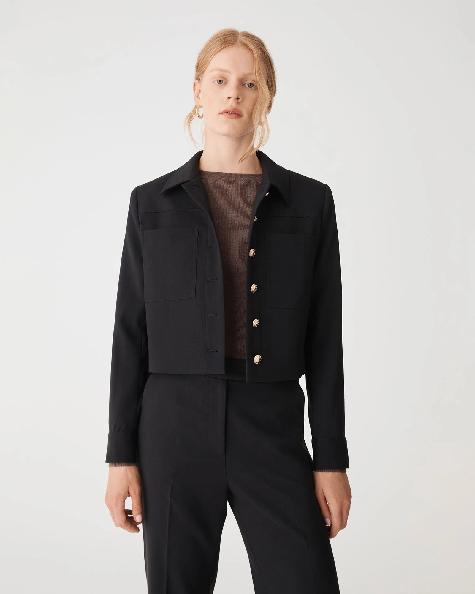 Forcast Clothing - Sadie Patch Pocket Crop Jacket