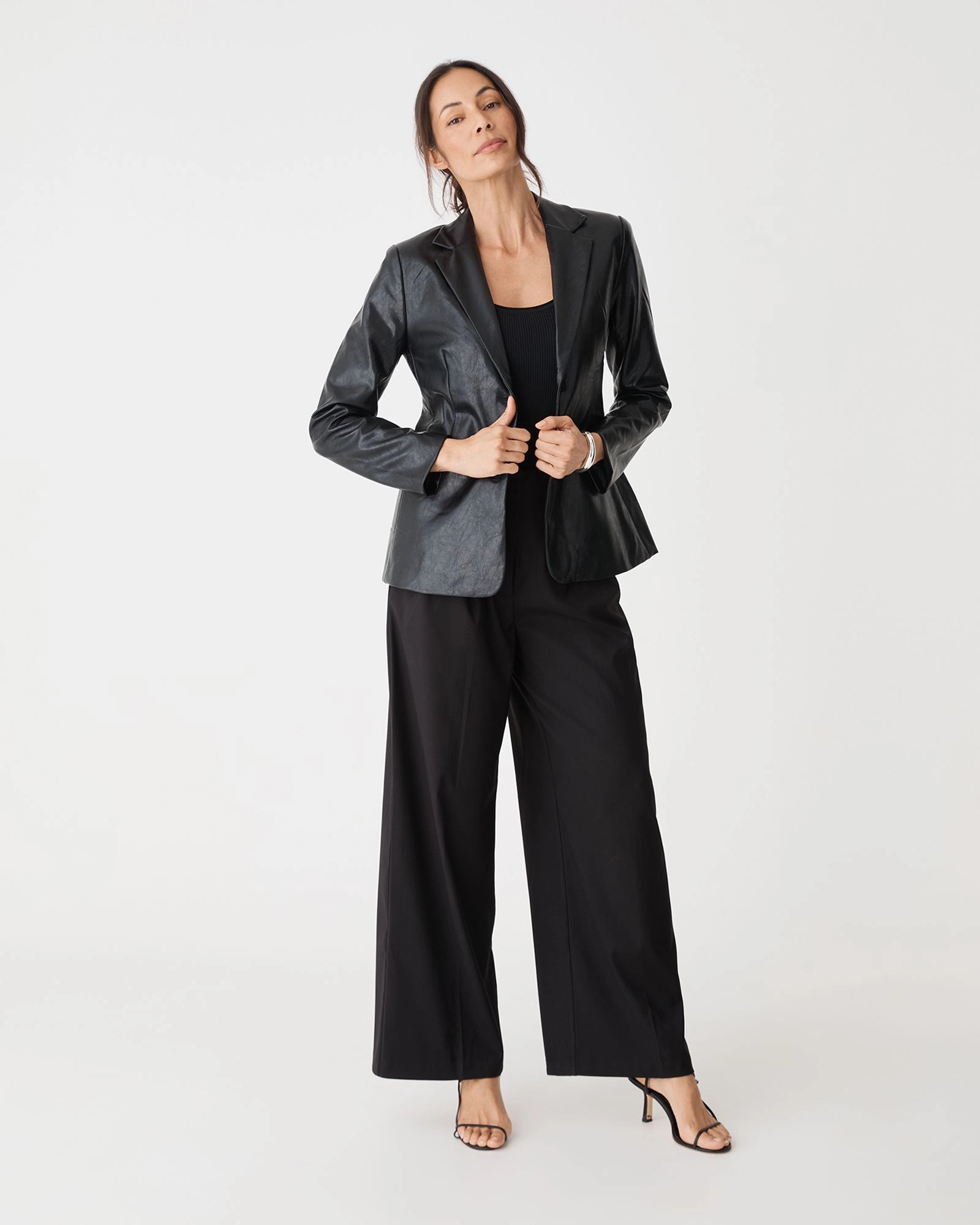 Forcast Clothing - Shay Faux Leather Blazer