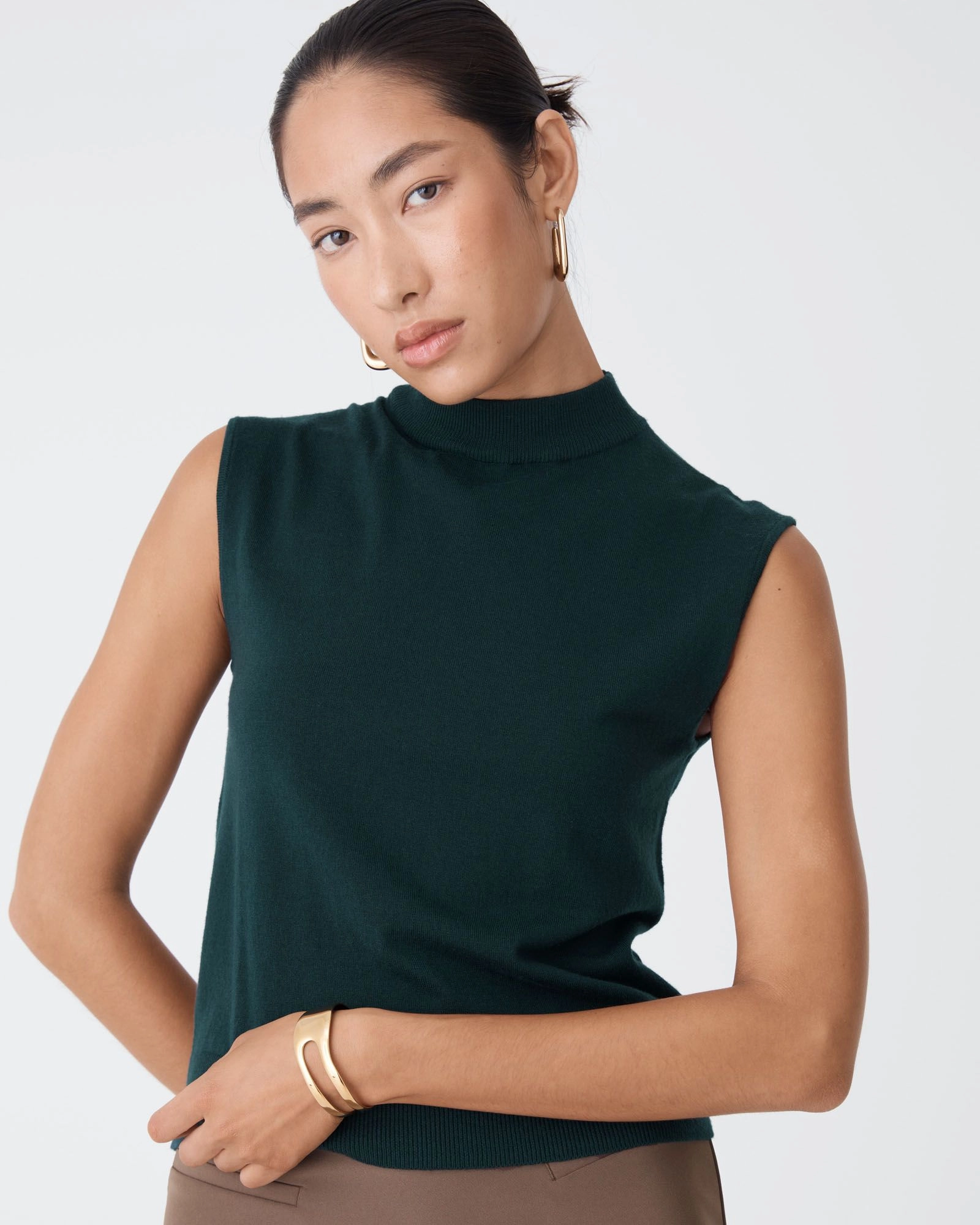 Forcast Clothing - Dina Mock Neck Knit Top