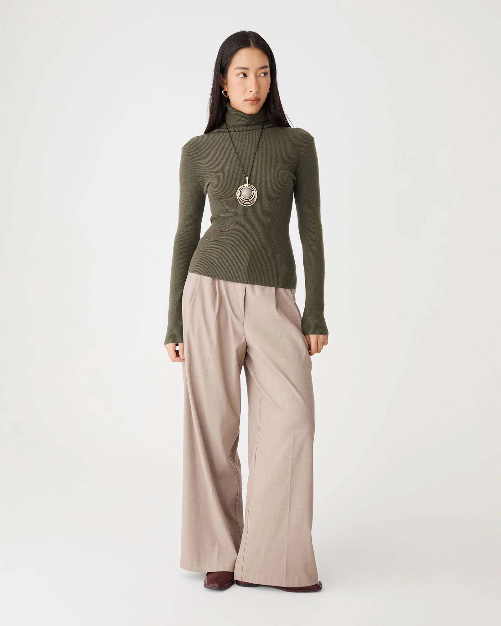 Forcast Clothing - Ginny Ribbed Turtleneck Knit
