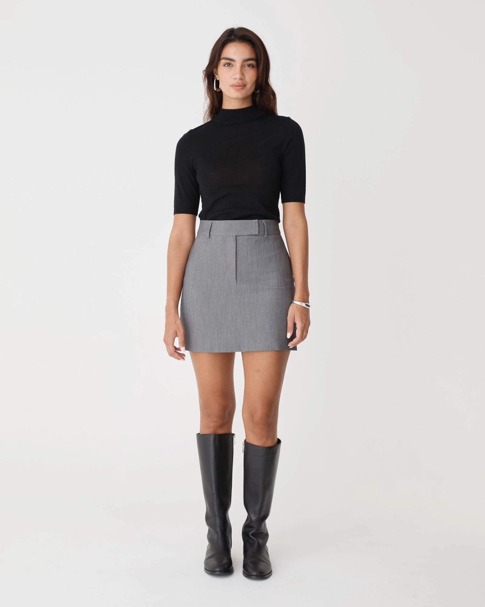 Forcast Clothing - Ellen Wool Short Sleeve Knit