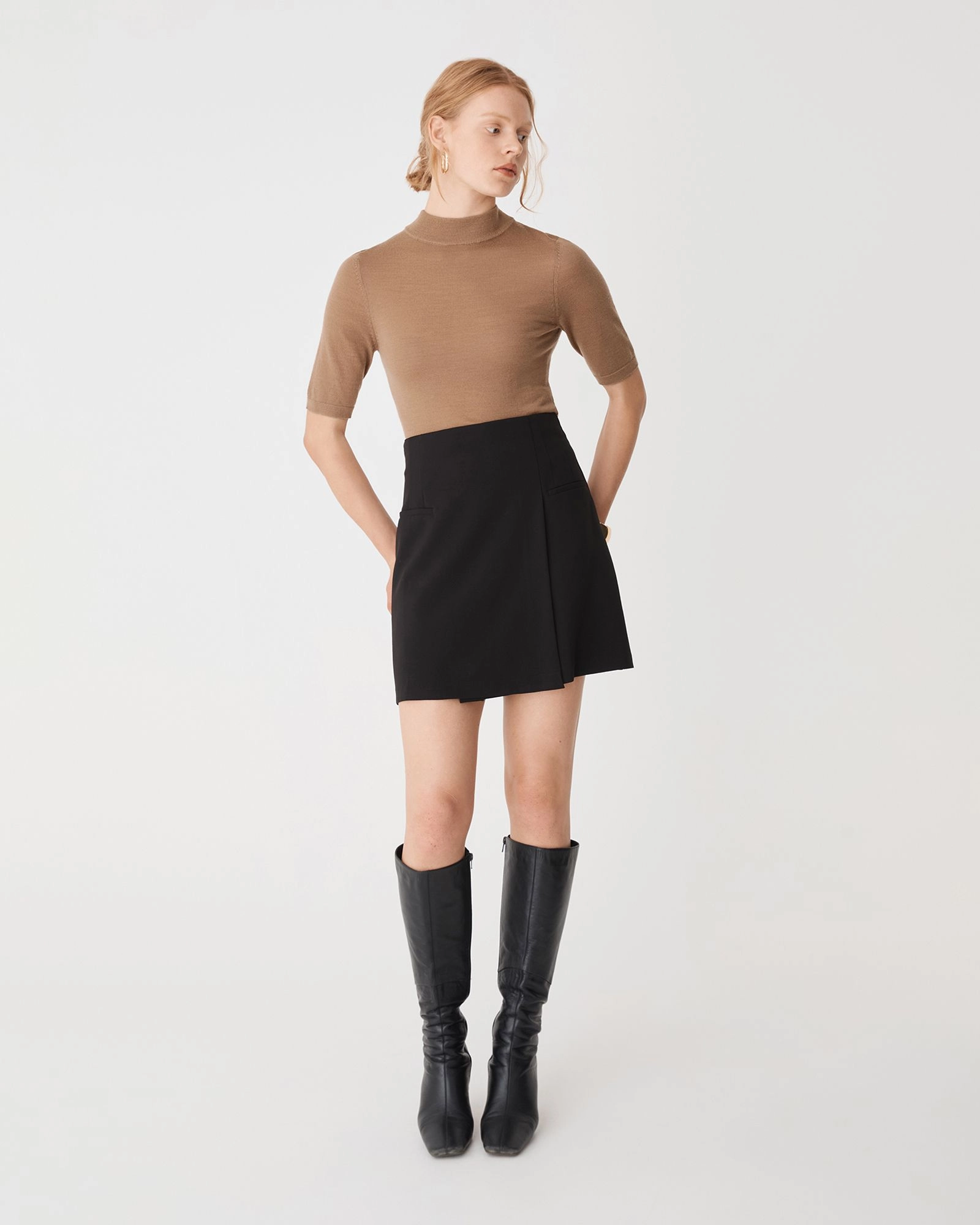 Forcast Clothing - Ellen Wool Short Sleeve Knit