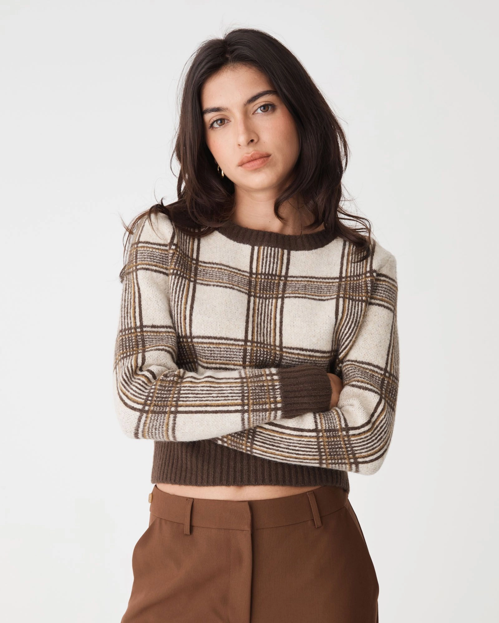 Forcast Clothing - Francesca Check Jumper
