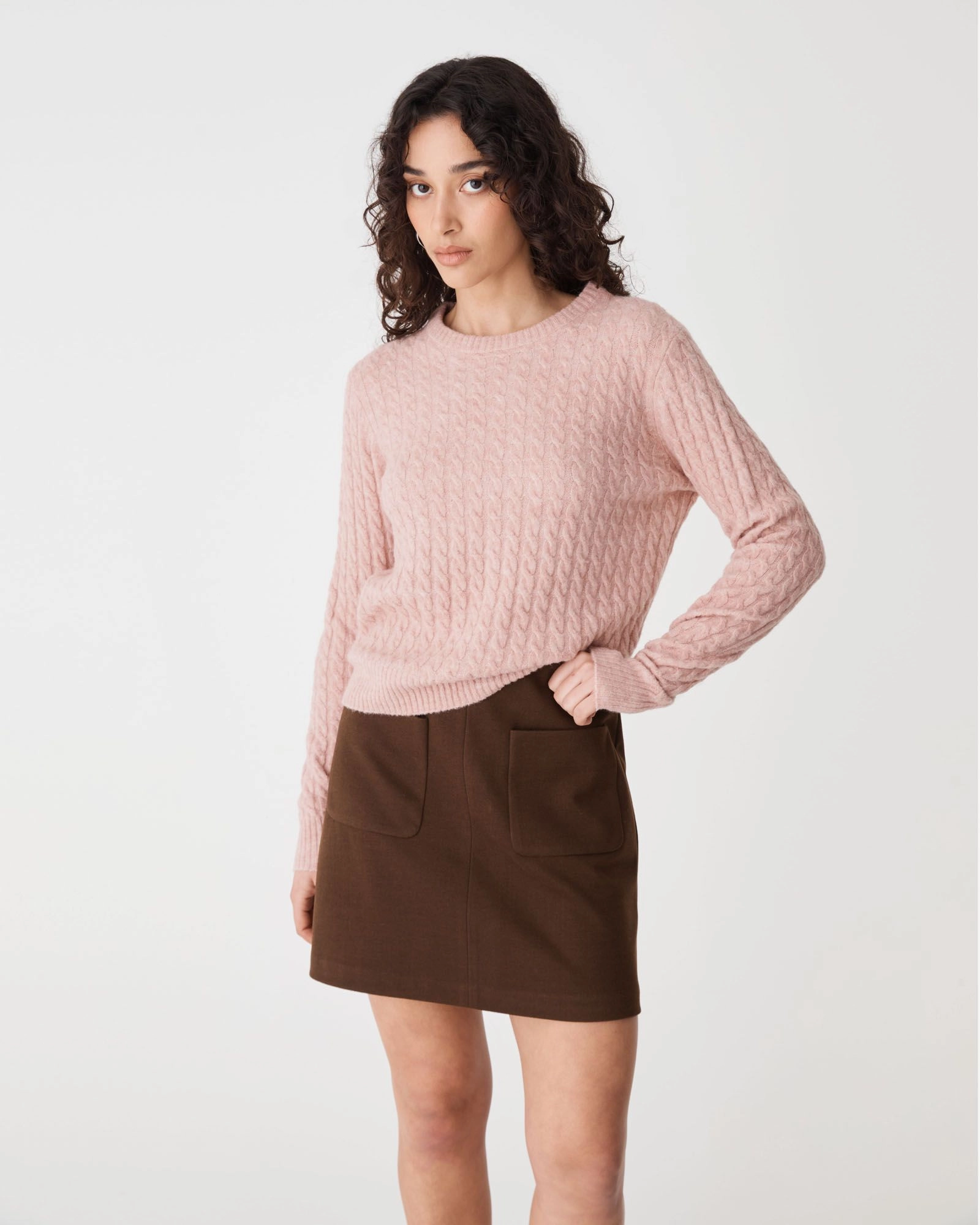Forcast Clothing - Andie Cable Knit Jumper