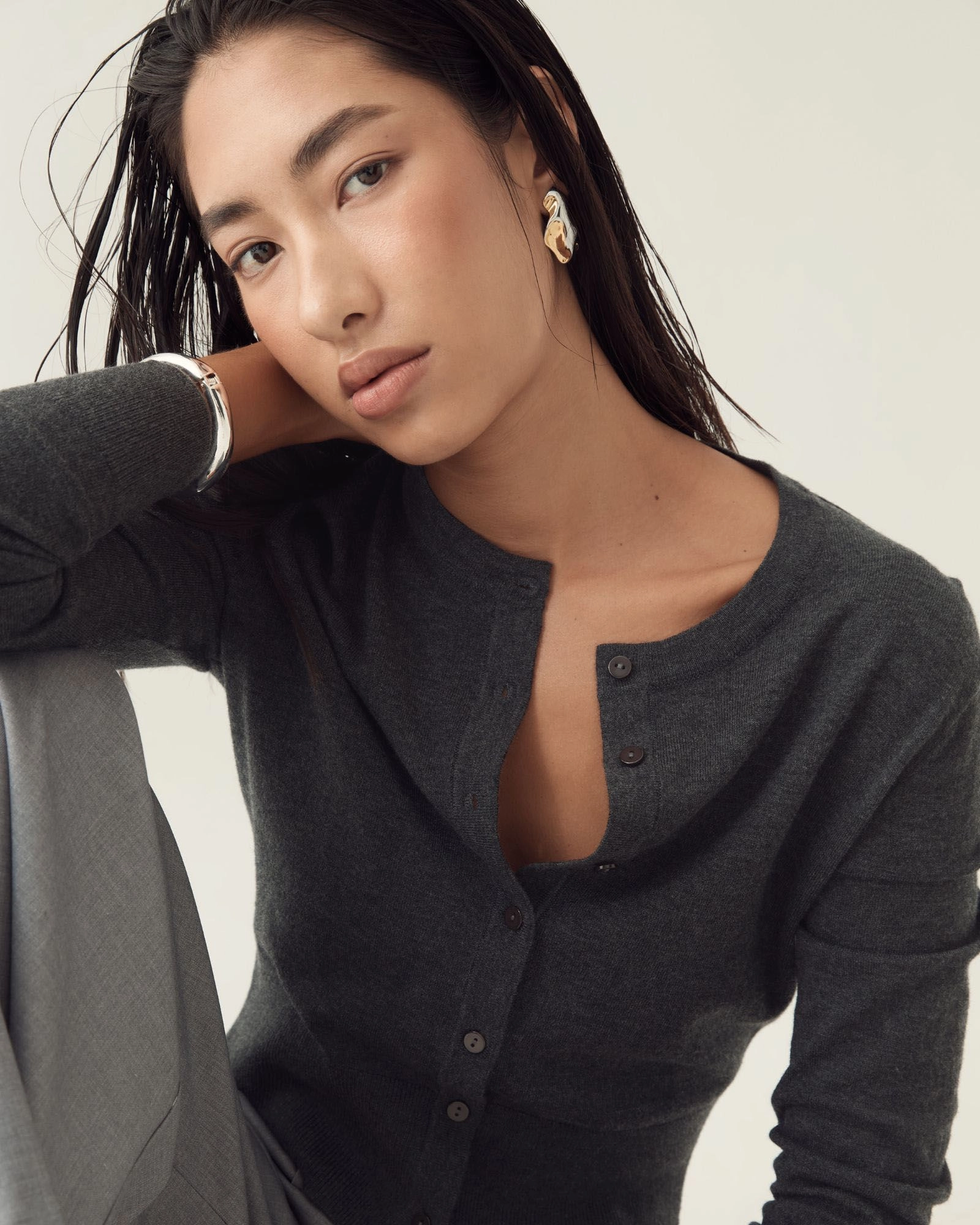 Forcast Clothing - Cassie Crew Neck Cardigan