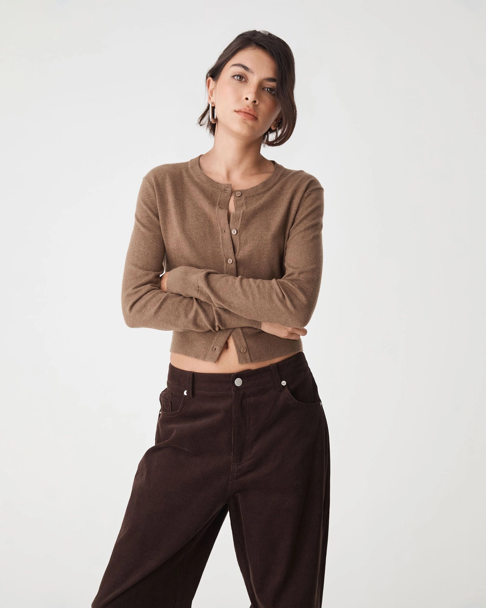 Forcast Clothing - Cassie Crew Neck Cardigan