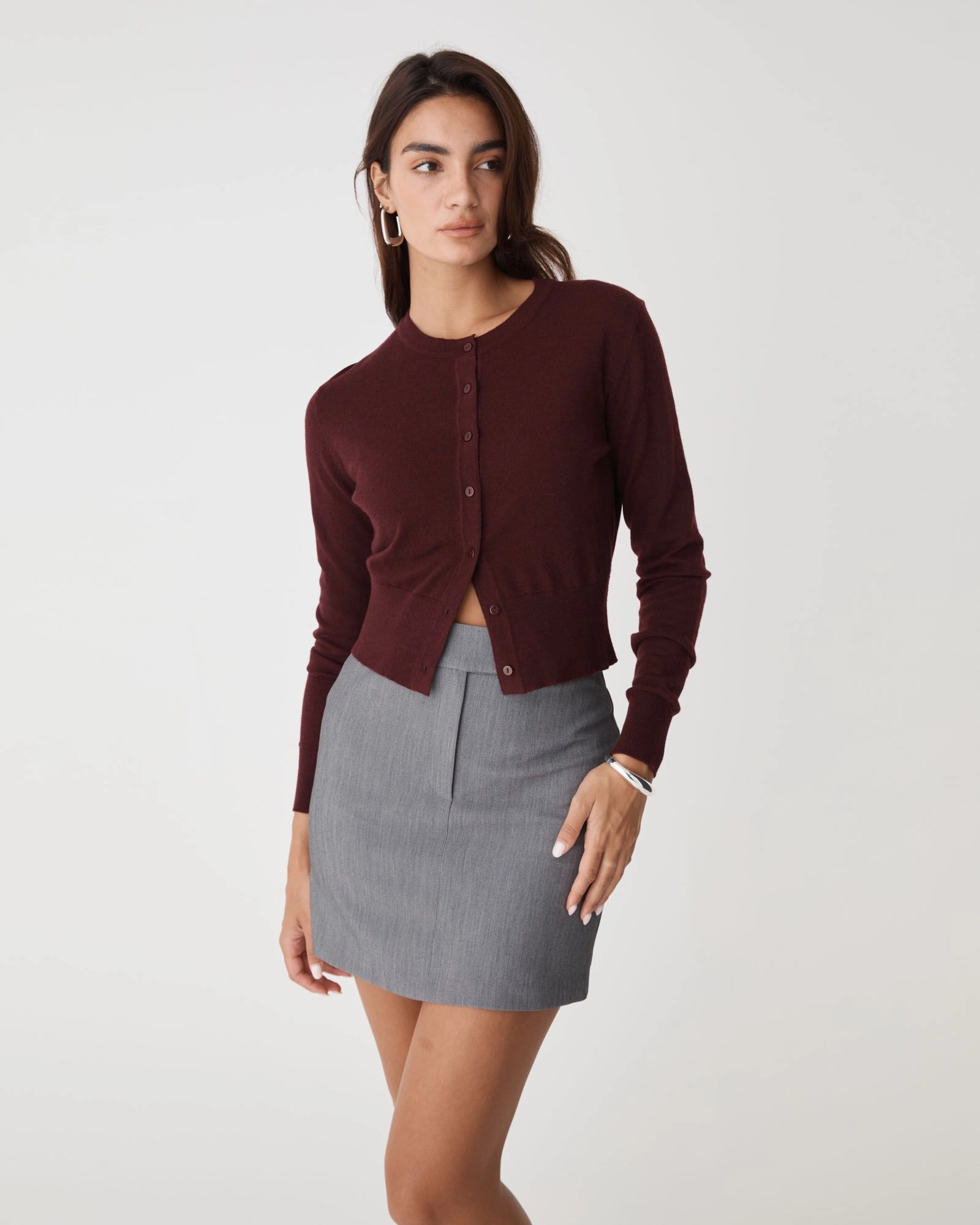 Forcast Clothing - Cassie Crew Neck Cardigan