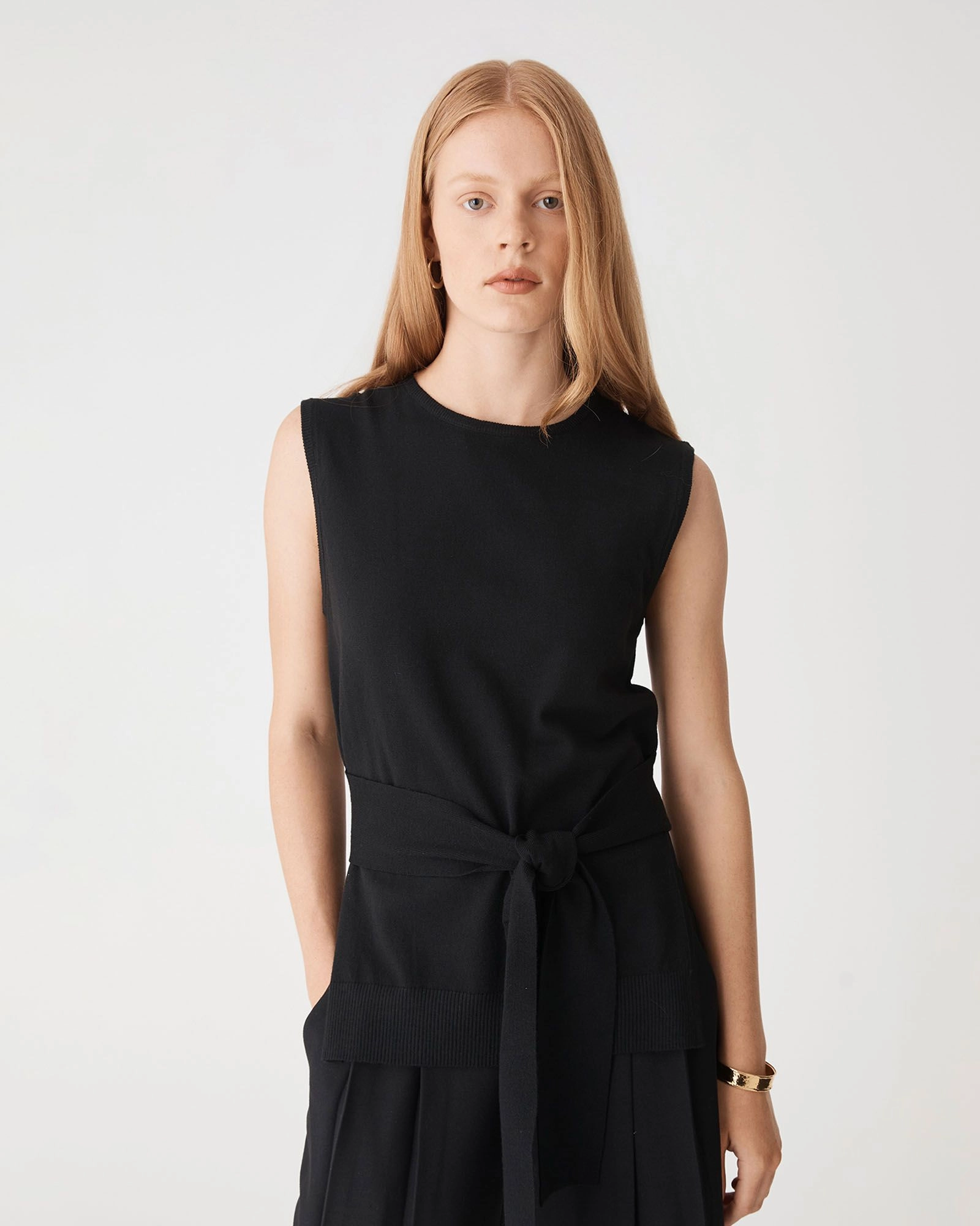 Forcast Clothing - Nora Sleeveless Tie Waist Knit