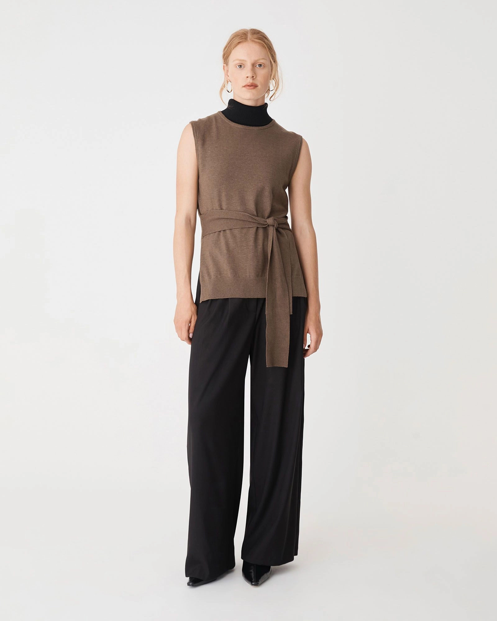 Forcast Clothing - Nora Sleeveless Tie Waist Knit