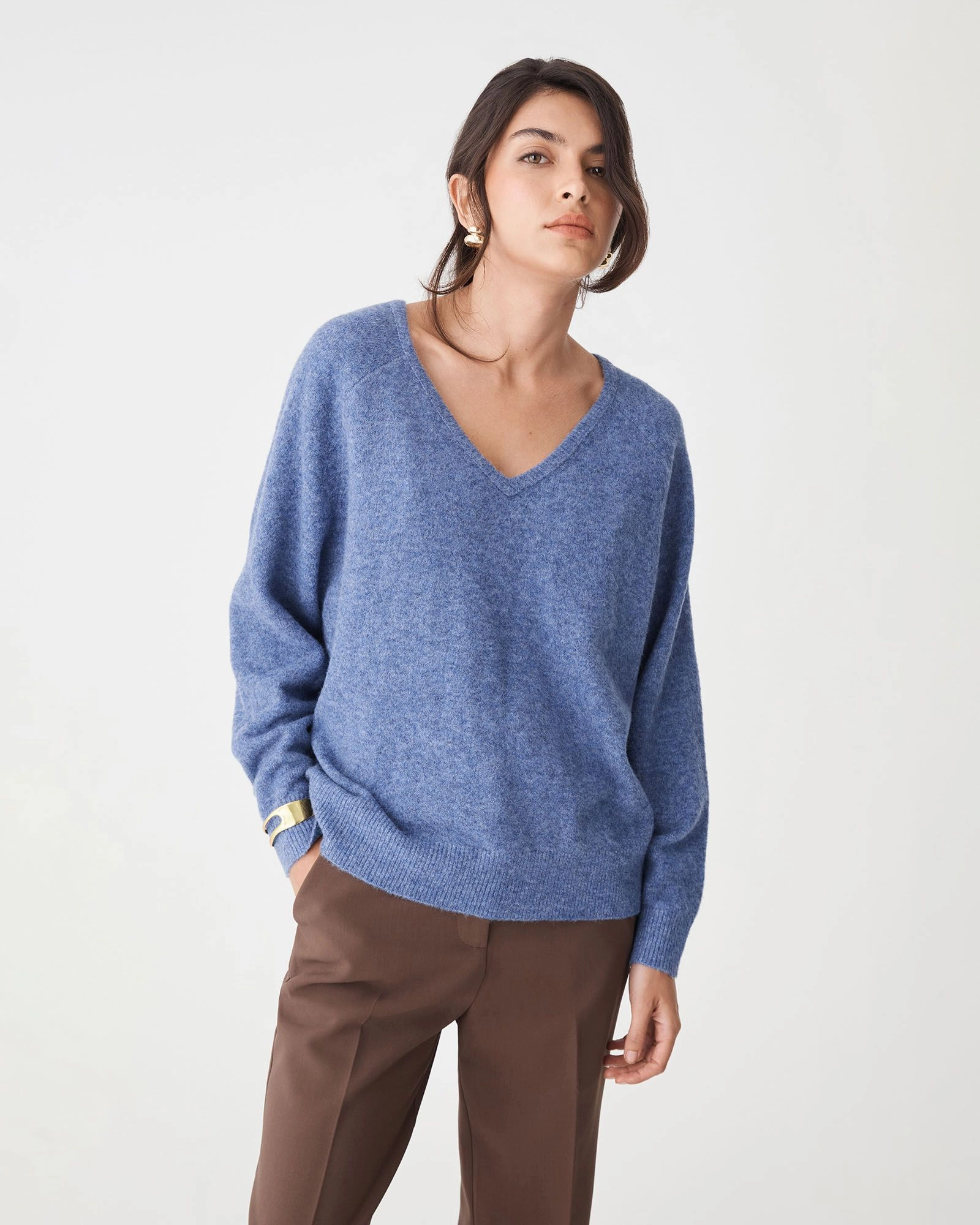 Forcast Clothing - Octavia V-Neck Jumper