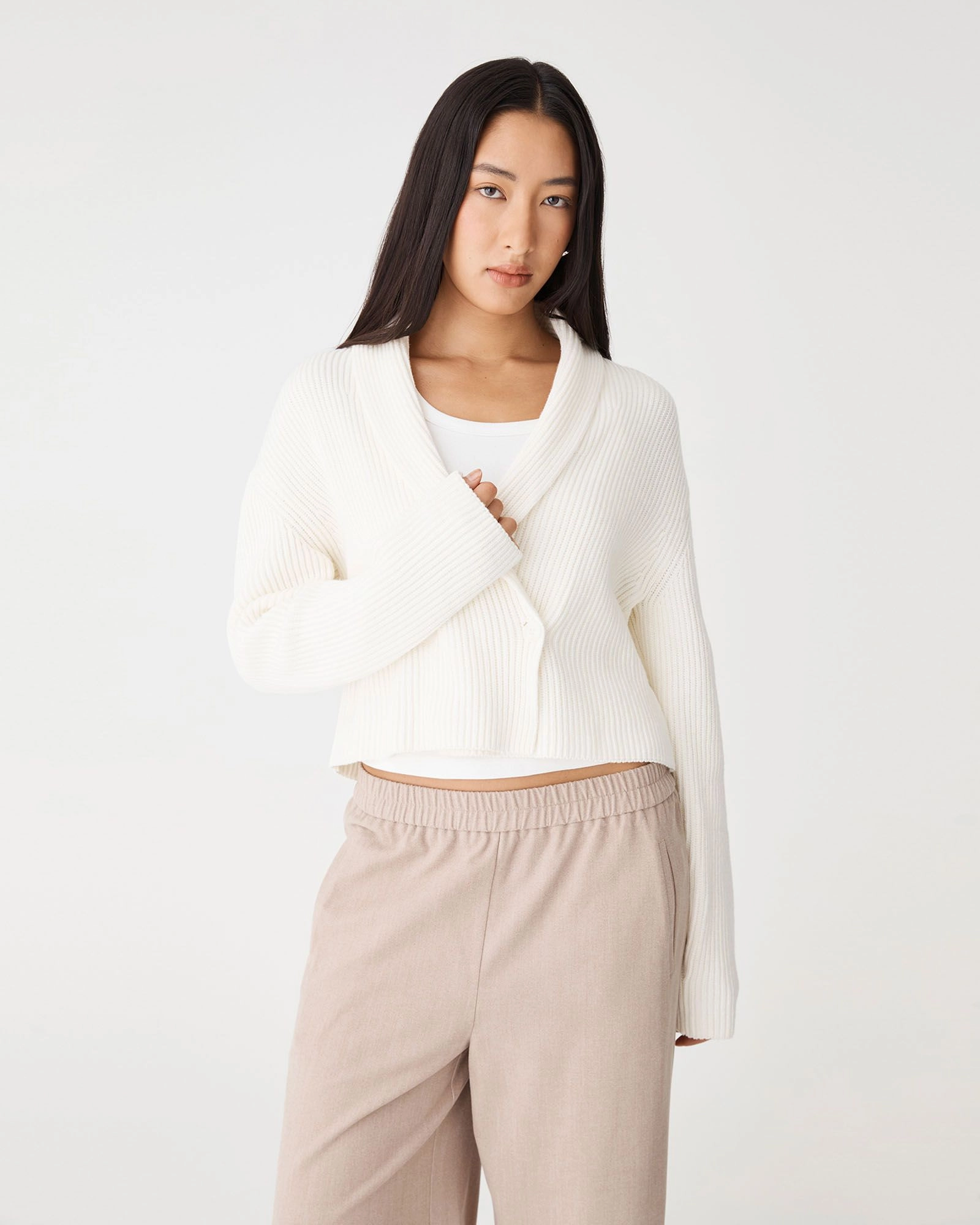 Forcast Clothing - Avery Shawl Collar Cardigan