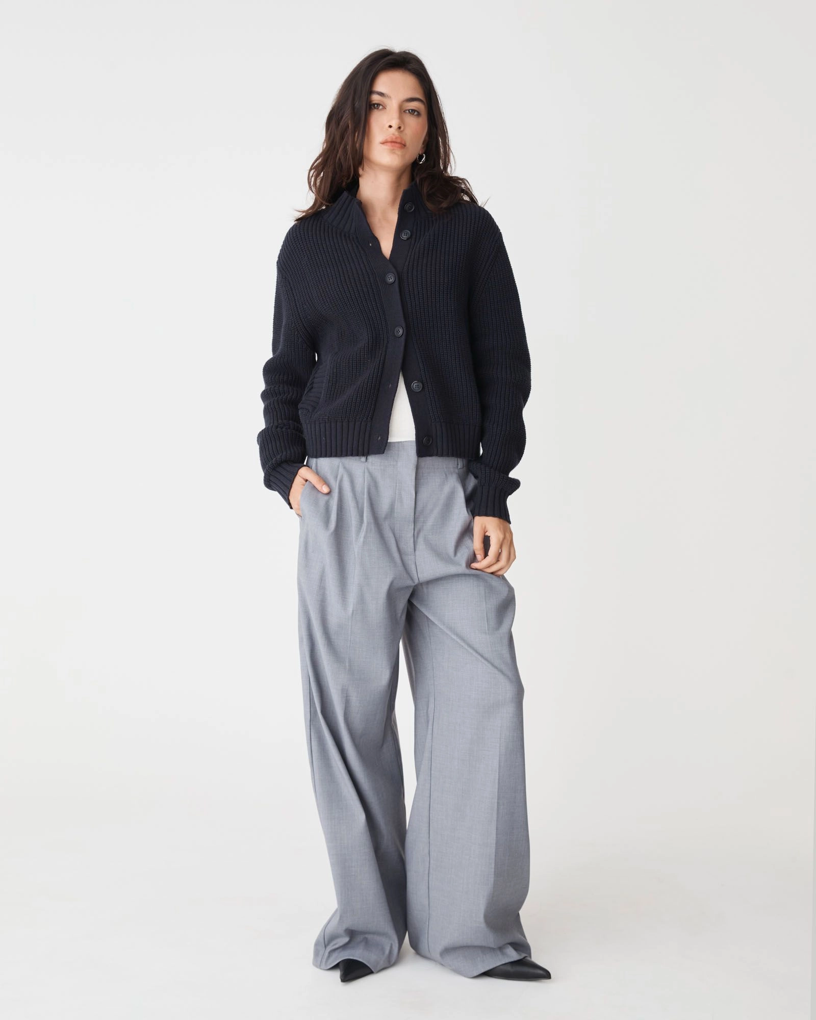 Forcast Clothing - Petra Rib Knit Cardigan