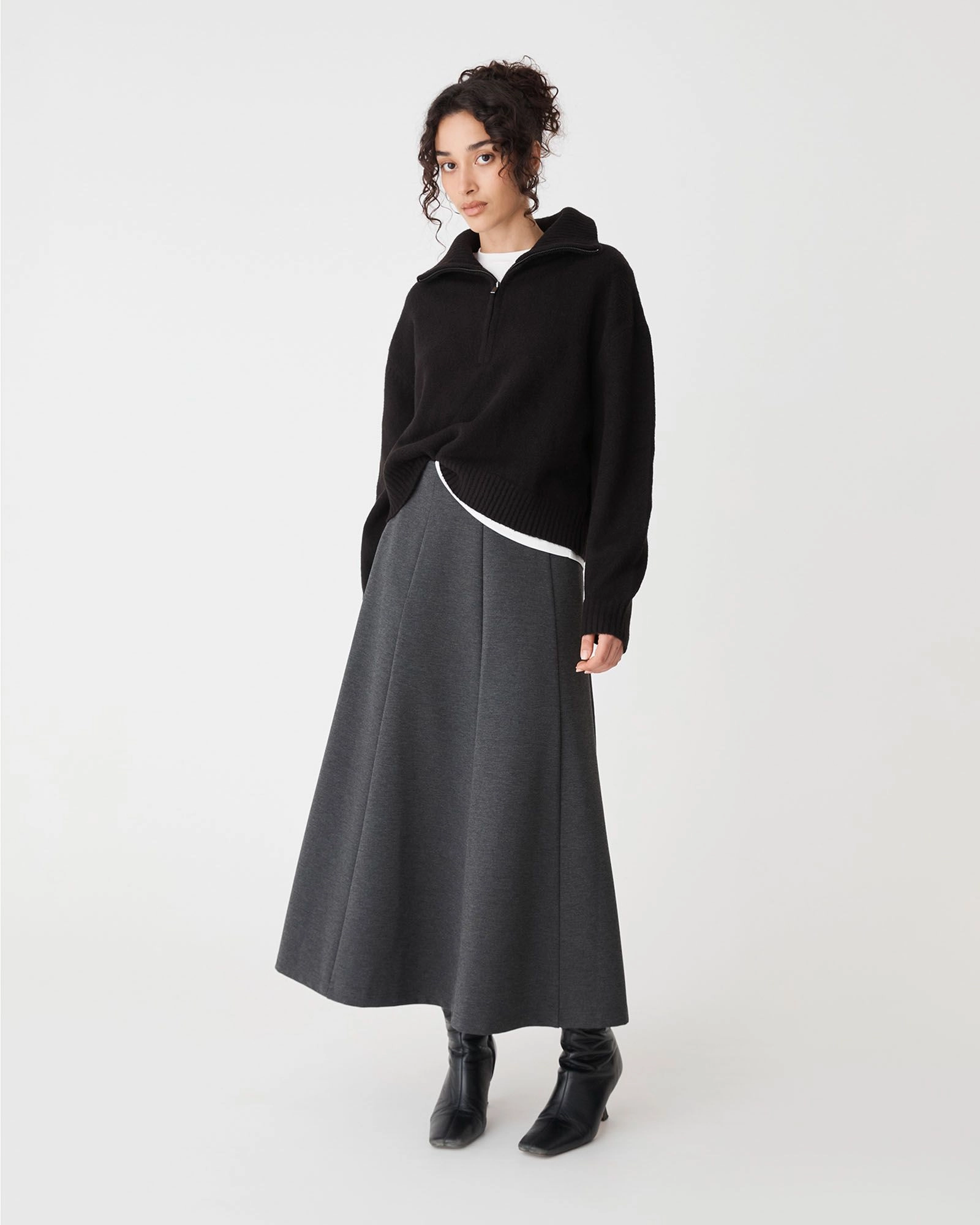 Forcast Clothing - Marnie Half Zip Jumper