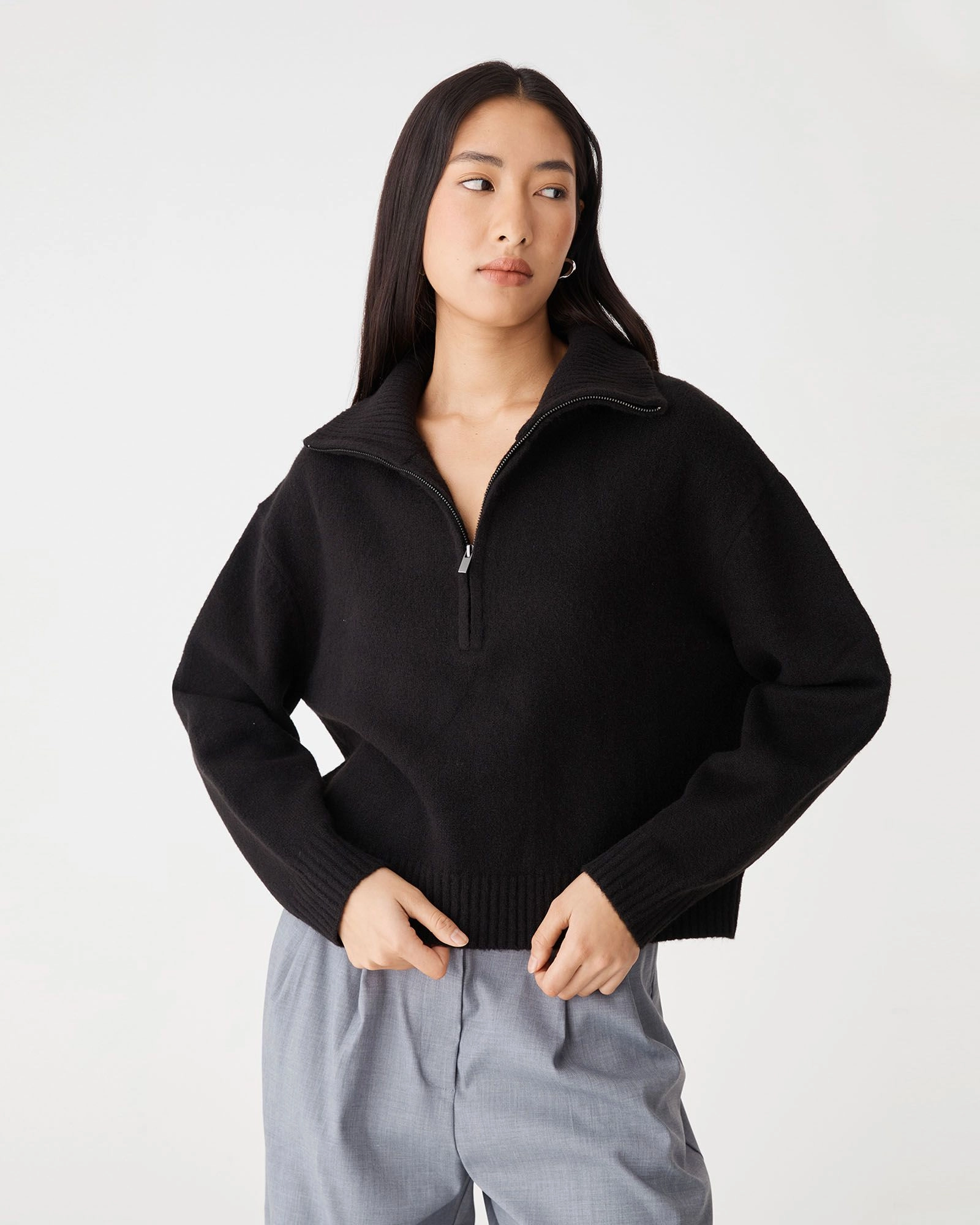 Forcast Clothing - Marnie Half Zip Jumper