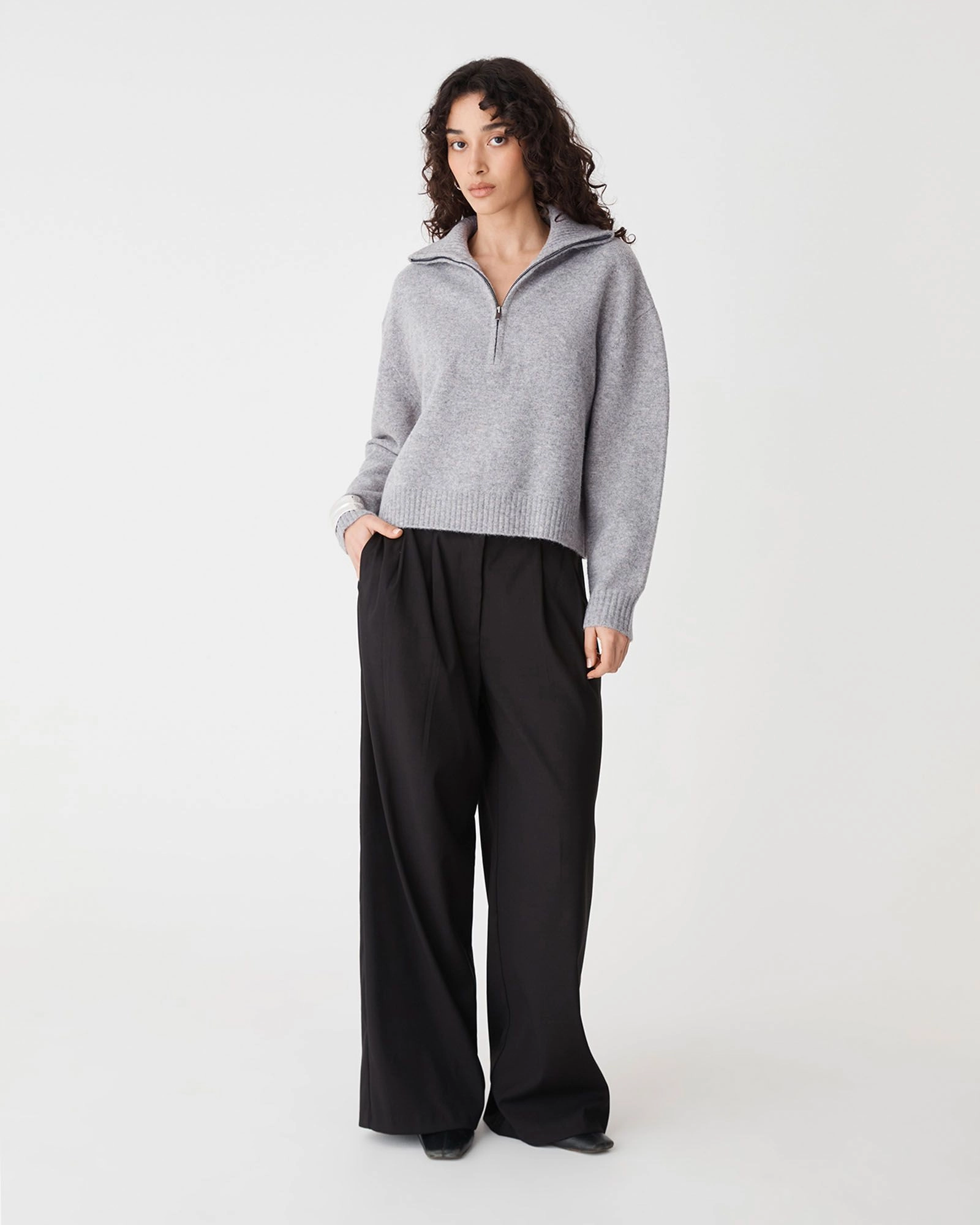 Forcast Clothing - Marnie Half Zip Jumper