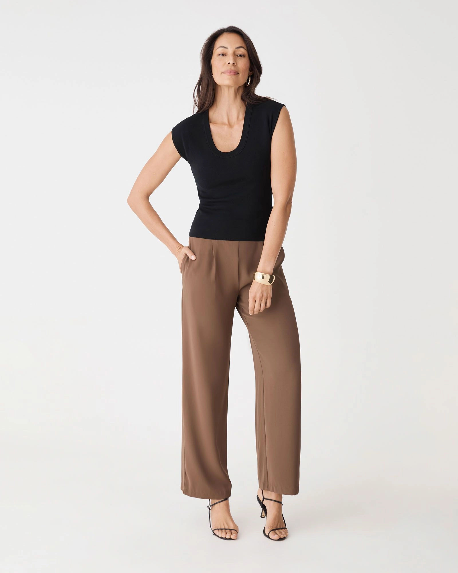 Forcast Clothing - Laura Tencel Scoop Neck Knit