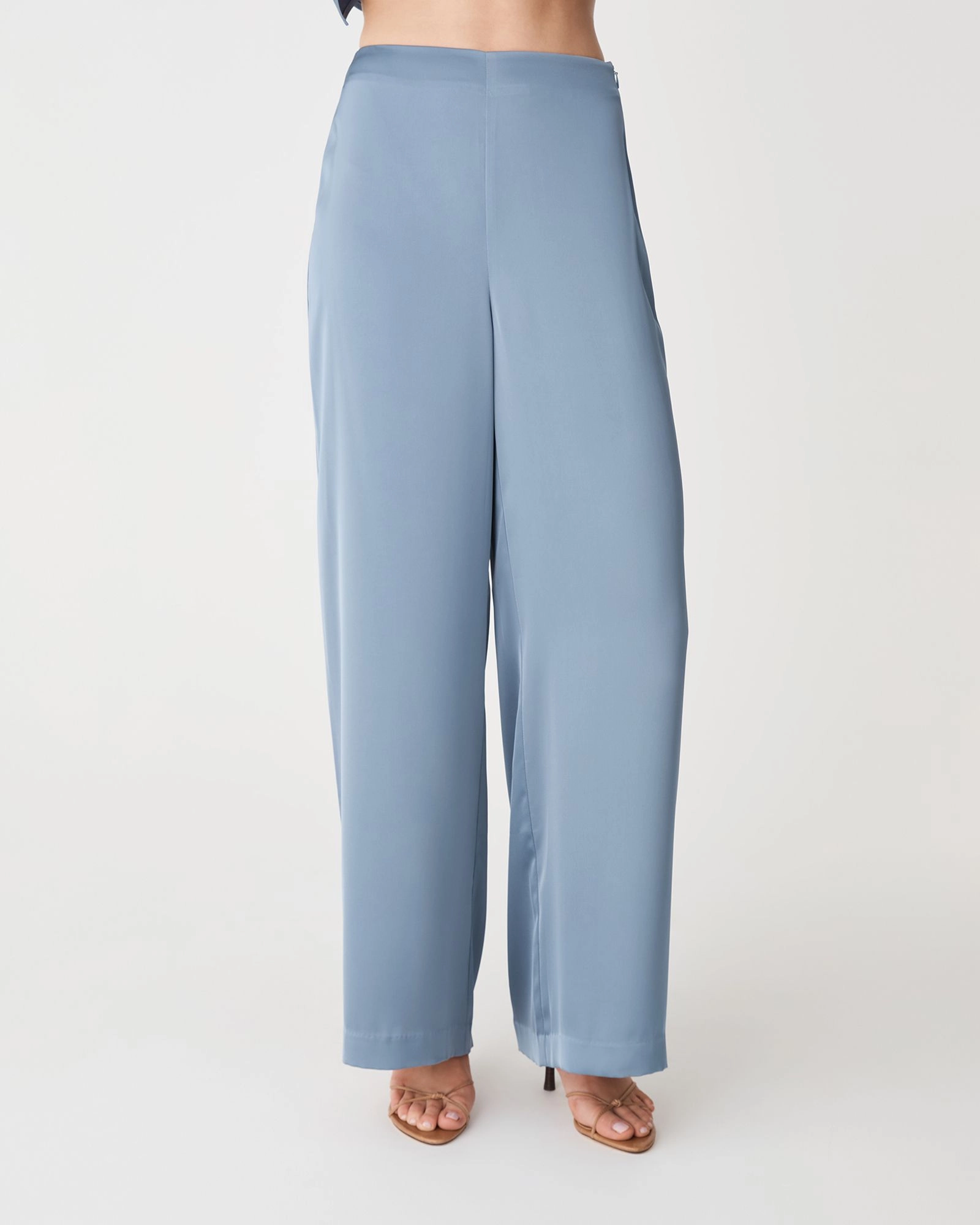 Forcast Clothing - Asma Satin Wide Leg Pants