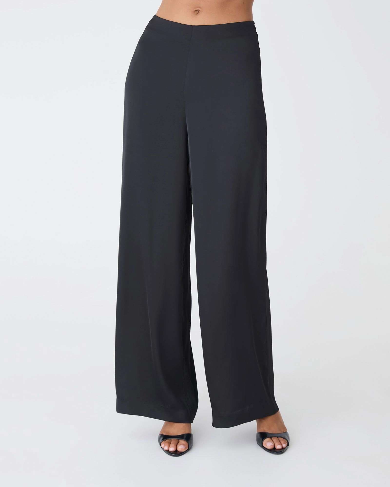 Forcast Clothing - Asma Satin Wide Leg Pants