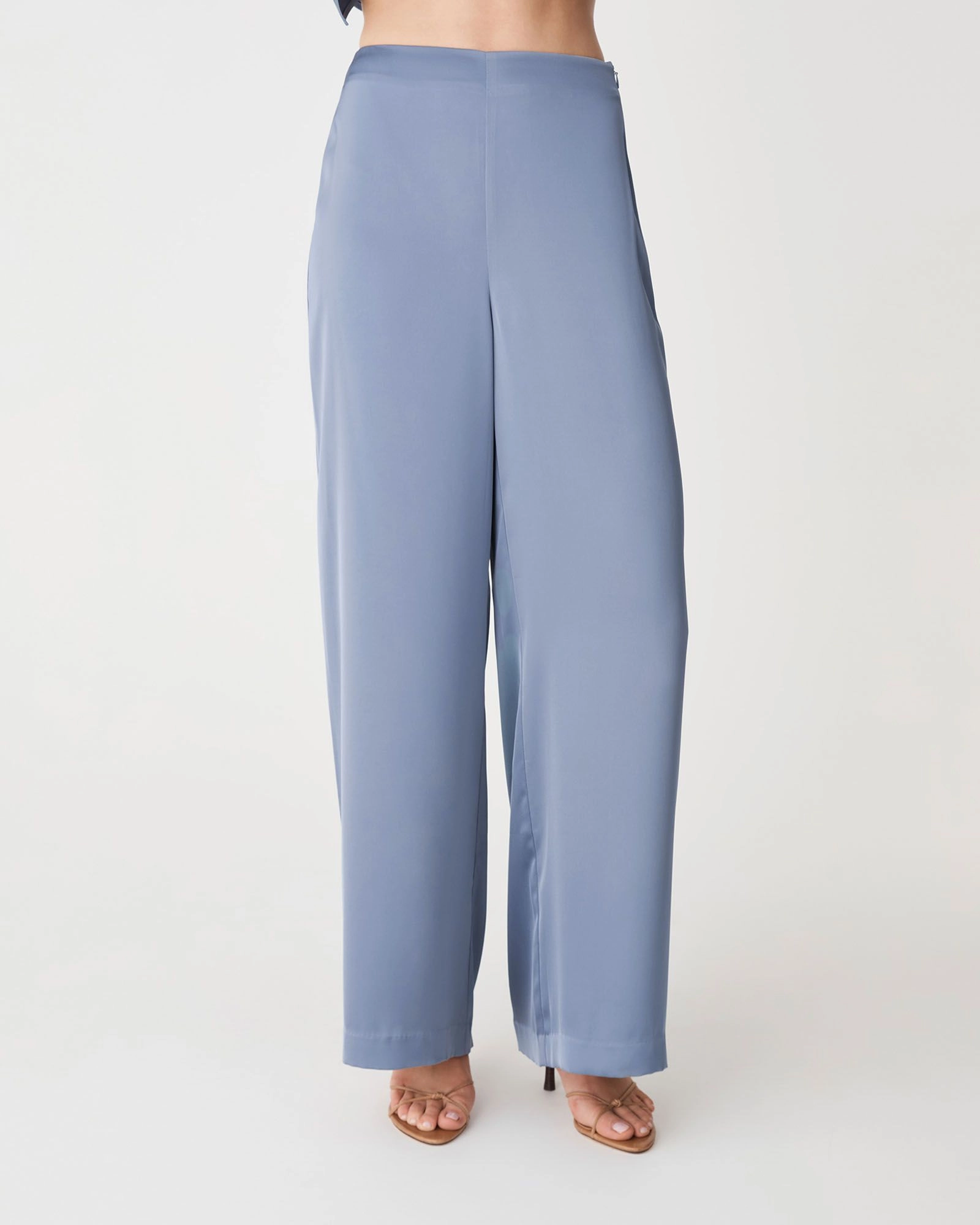 Forcast Clothing - Asma Satin Wide Leg Pants