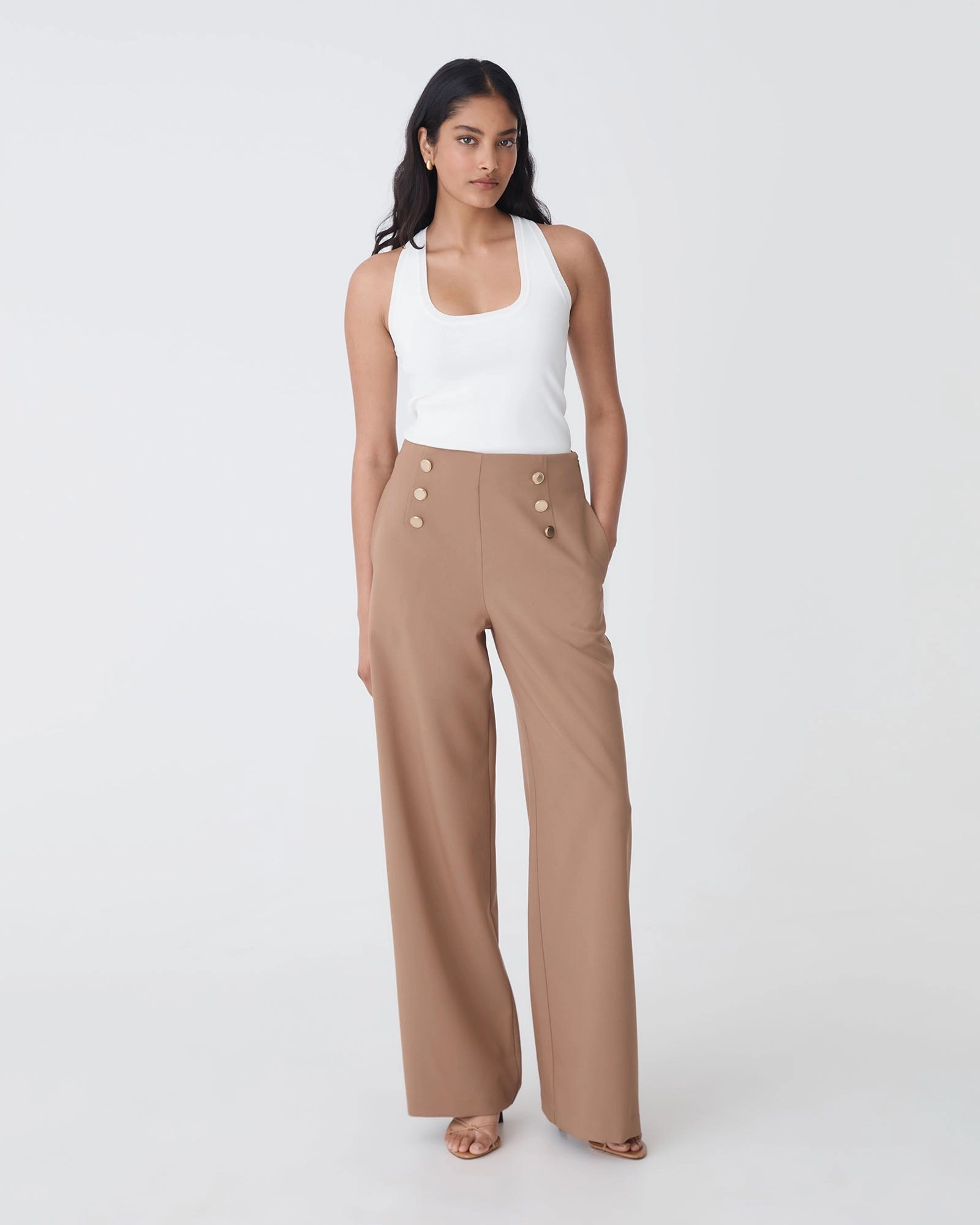 Forcast Clothing - Evie Wide Leg Sailor Pants