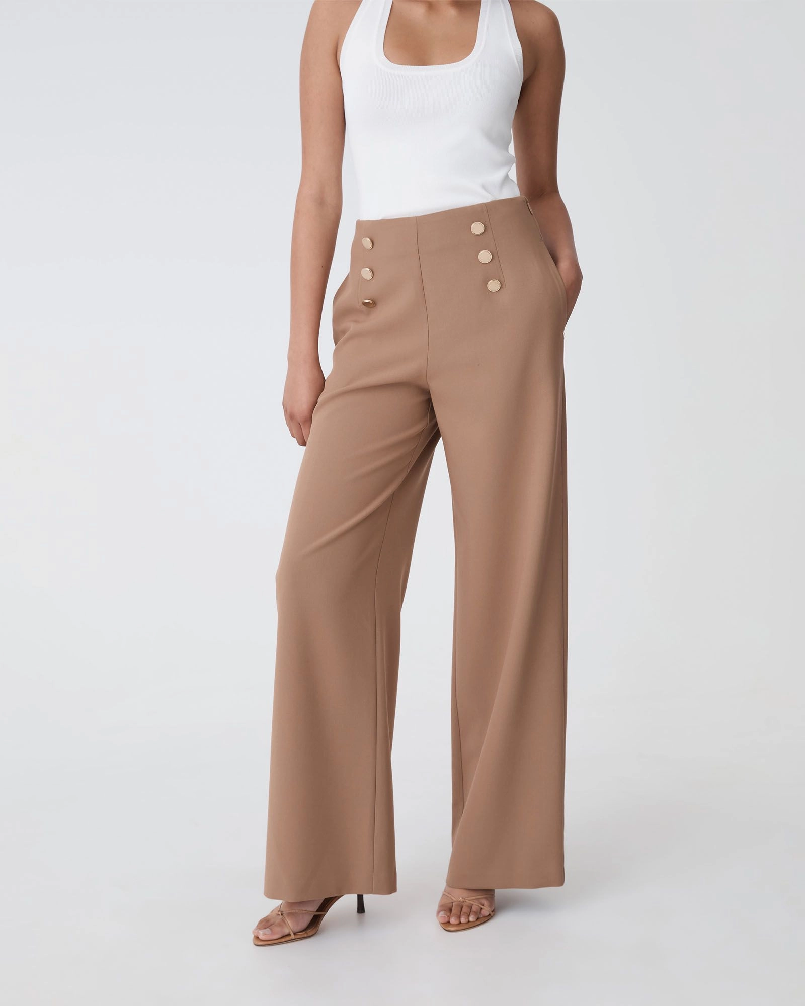 Forcast Clothing - Evie Wide Leg Sailor Pants