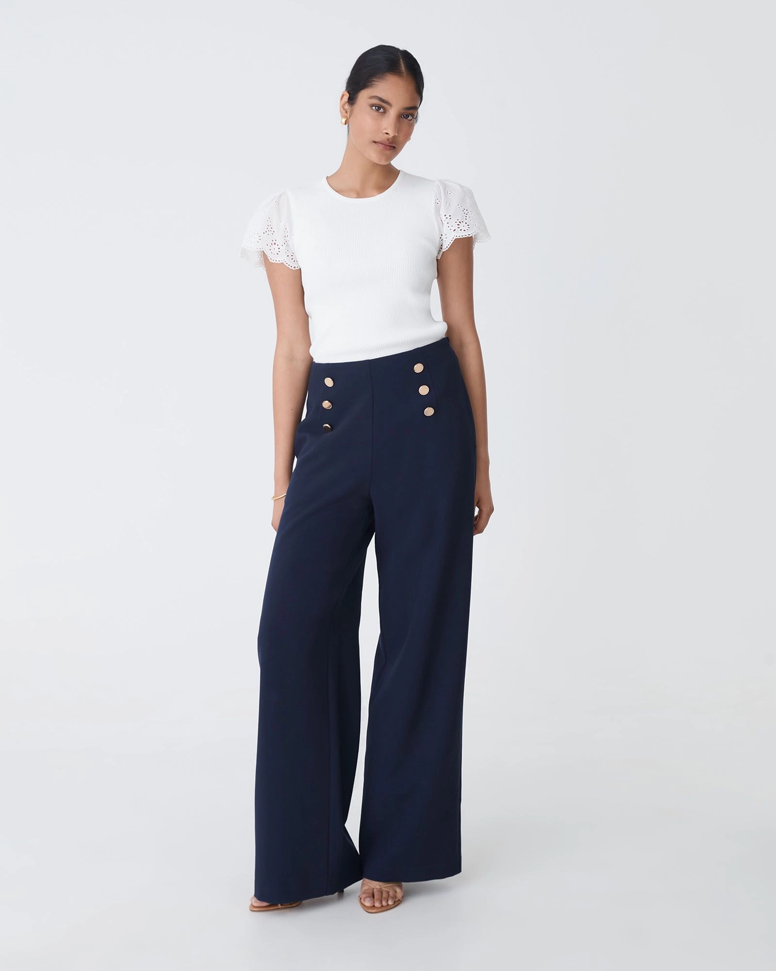 Forcast Clothing - Evie Wide Leg Sailor Pants